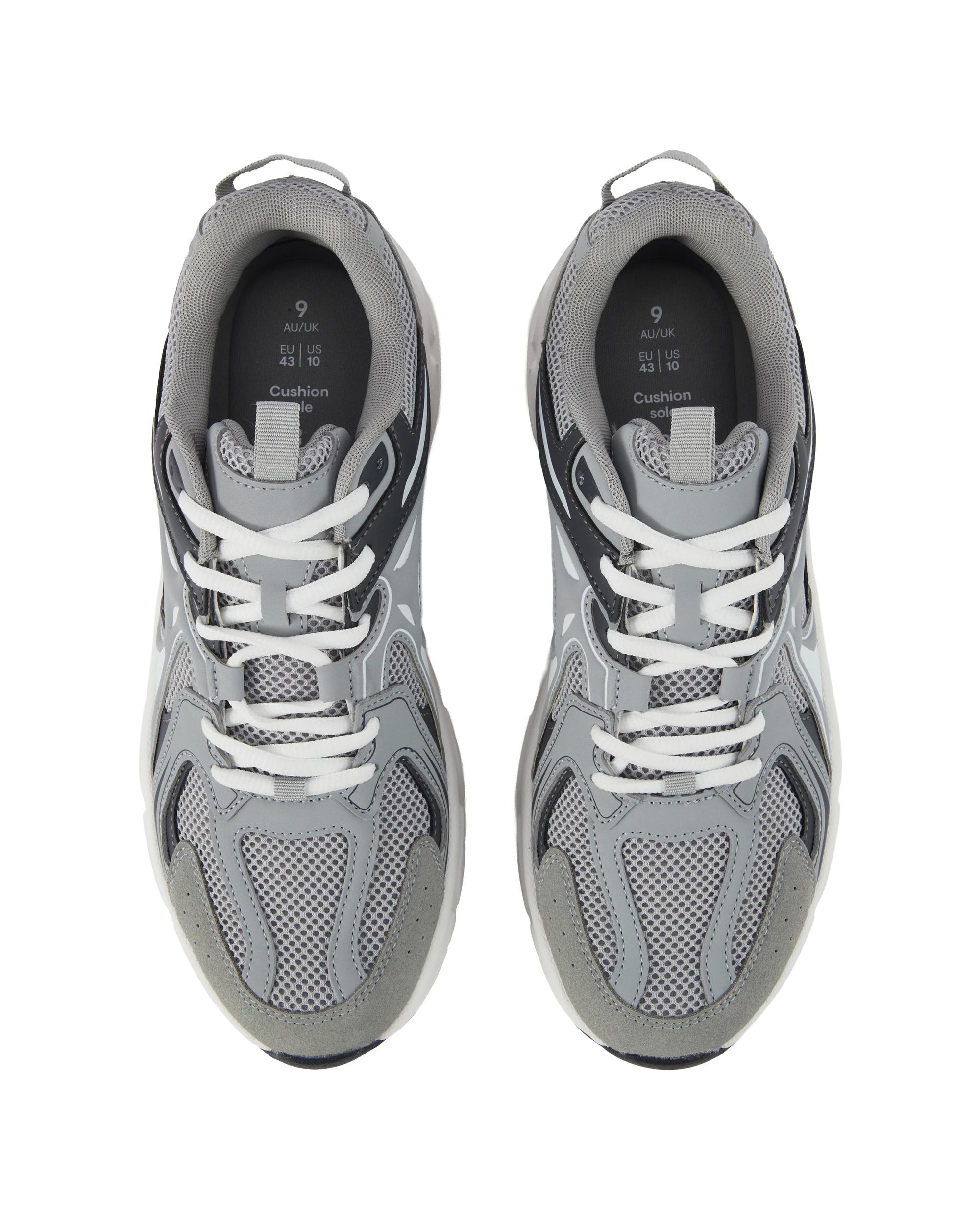 3 Casual Trainer Sneakers Grey, 3 of 5