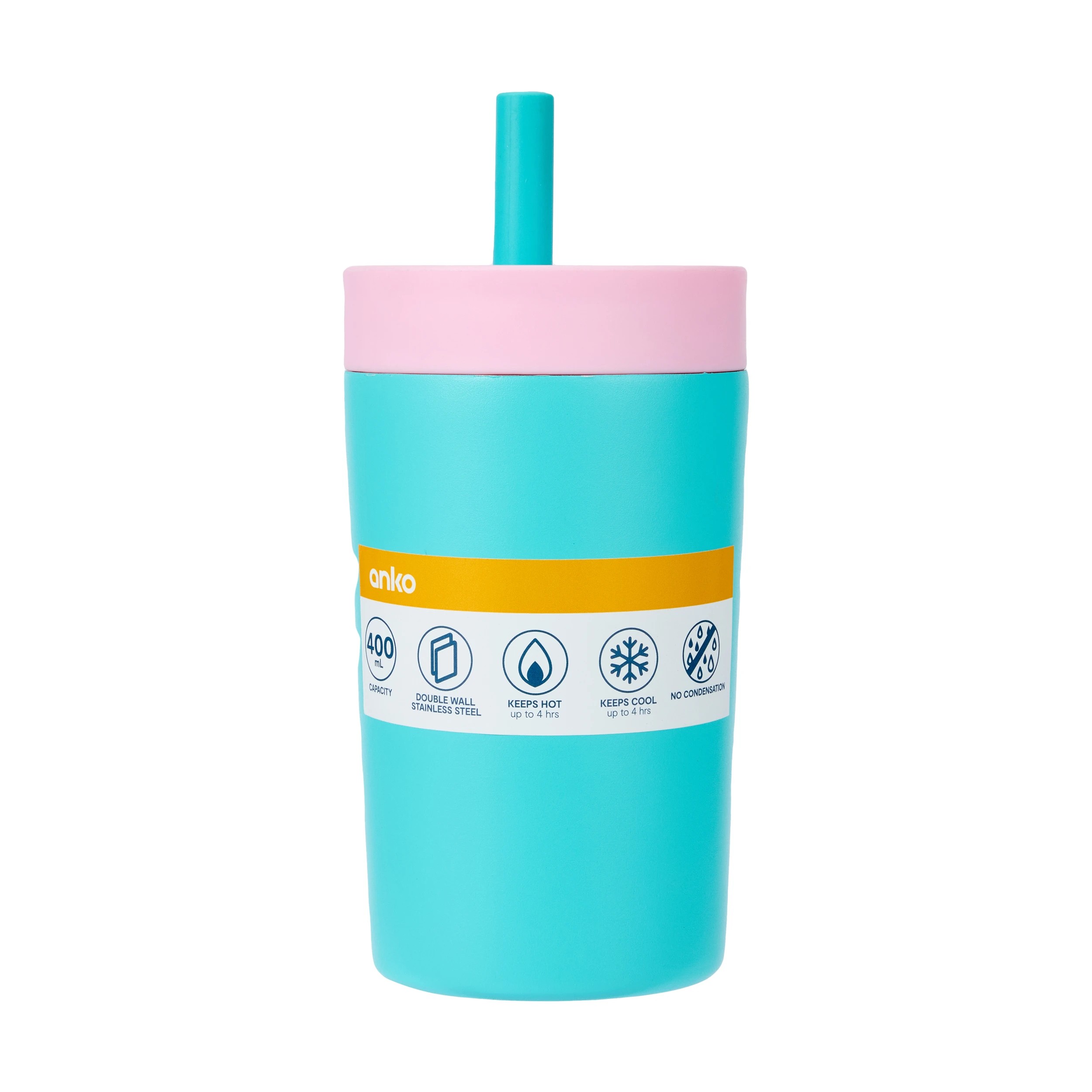 7 400ml Aqua Double Wall Sipper Tumbler, 7 of 7