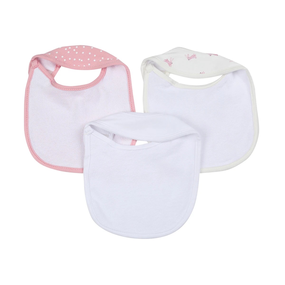2 3 Pack Organic Cotton Bibs - Bunny, 2 of 5