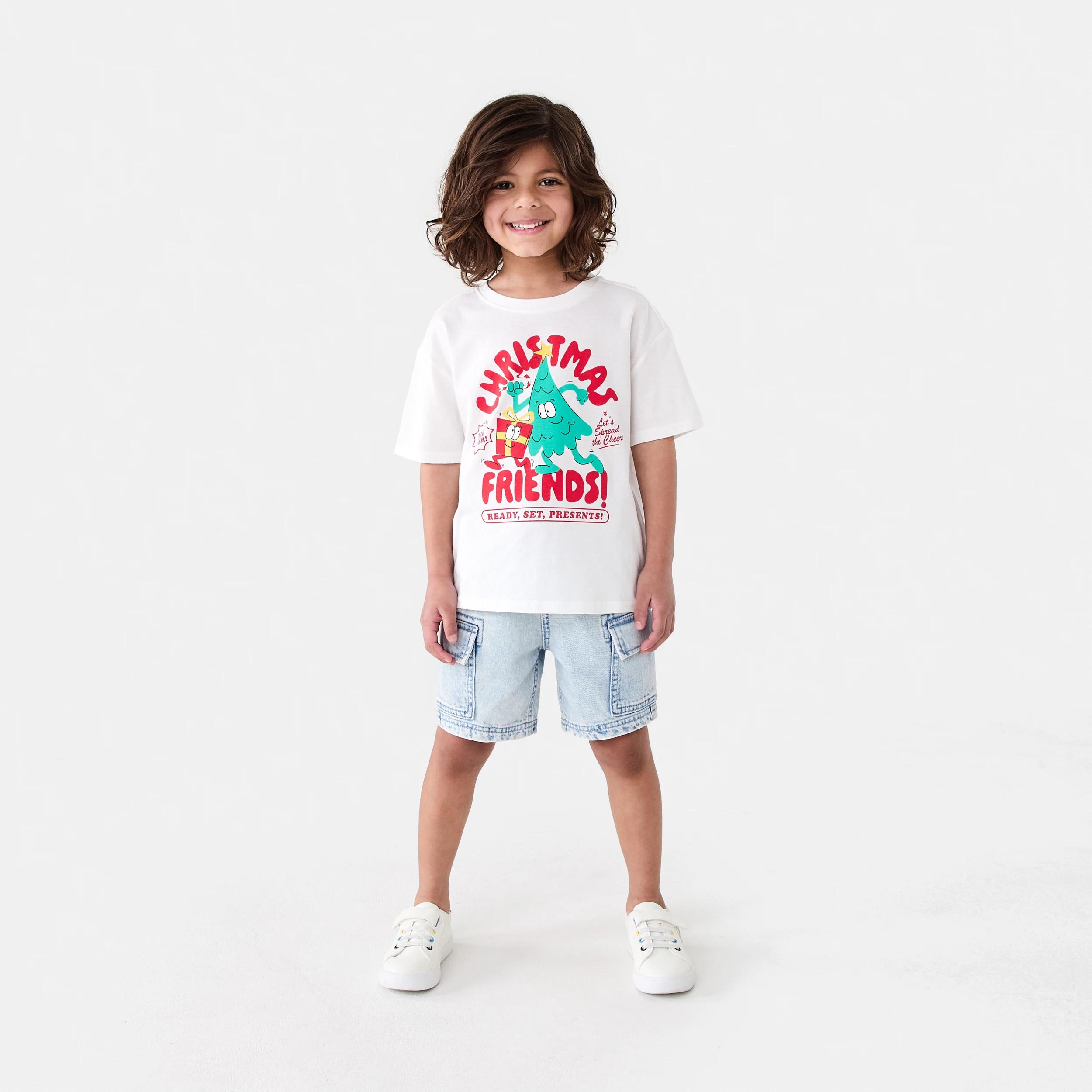 5 Christmas Print T-shirt Wht Xmas, 5 of 6