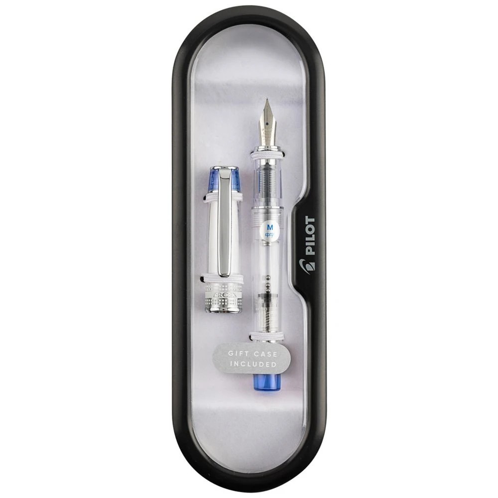 4 PILOT Prera Fountain Pen Translucent Blue Barrel, 4 of 7