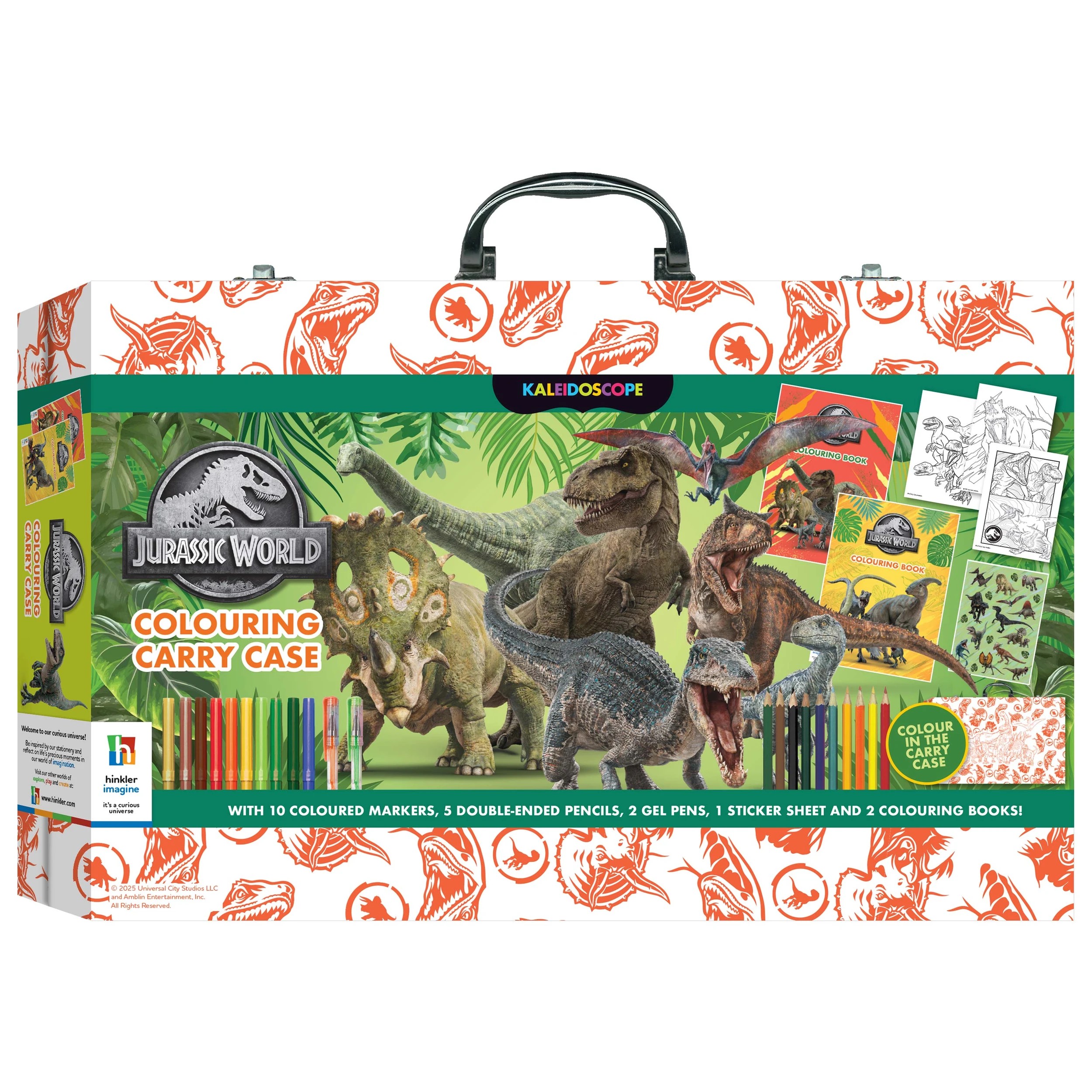 1 Kaleidoscope Jurassic World Colouring Carry Case - Book, 1 of 7