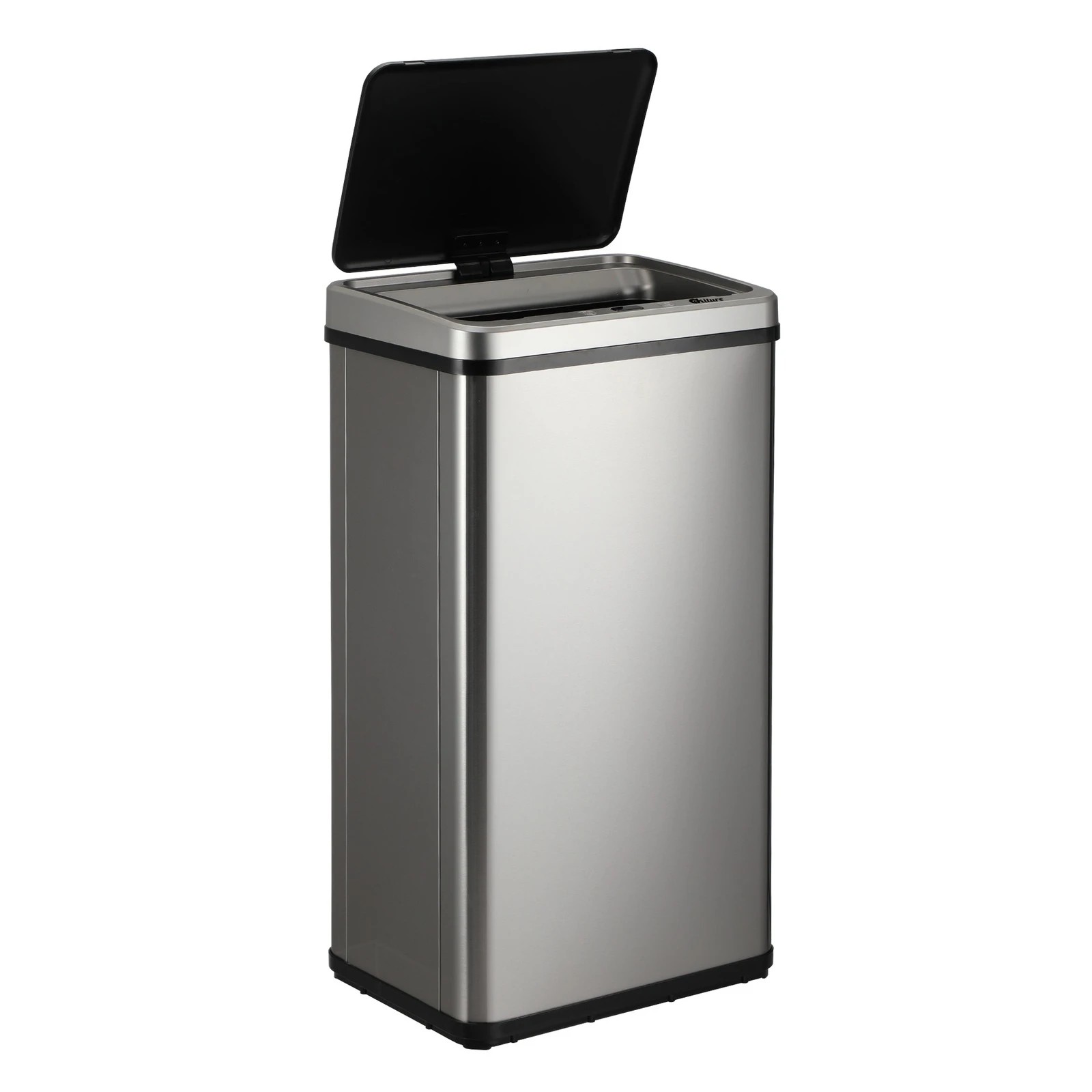 1 Oikiture 40L Motion Sensor Rubbish Bin - Silver, 1 of 10