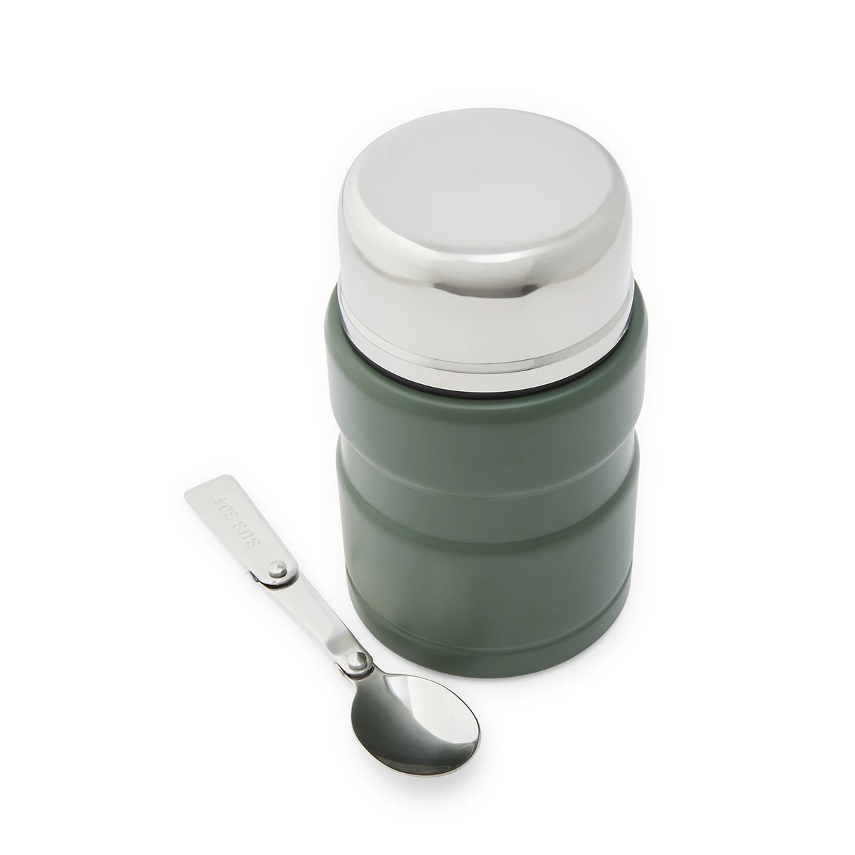 6 490ml Olive Food Flask with Spoon, 6 of 9