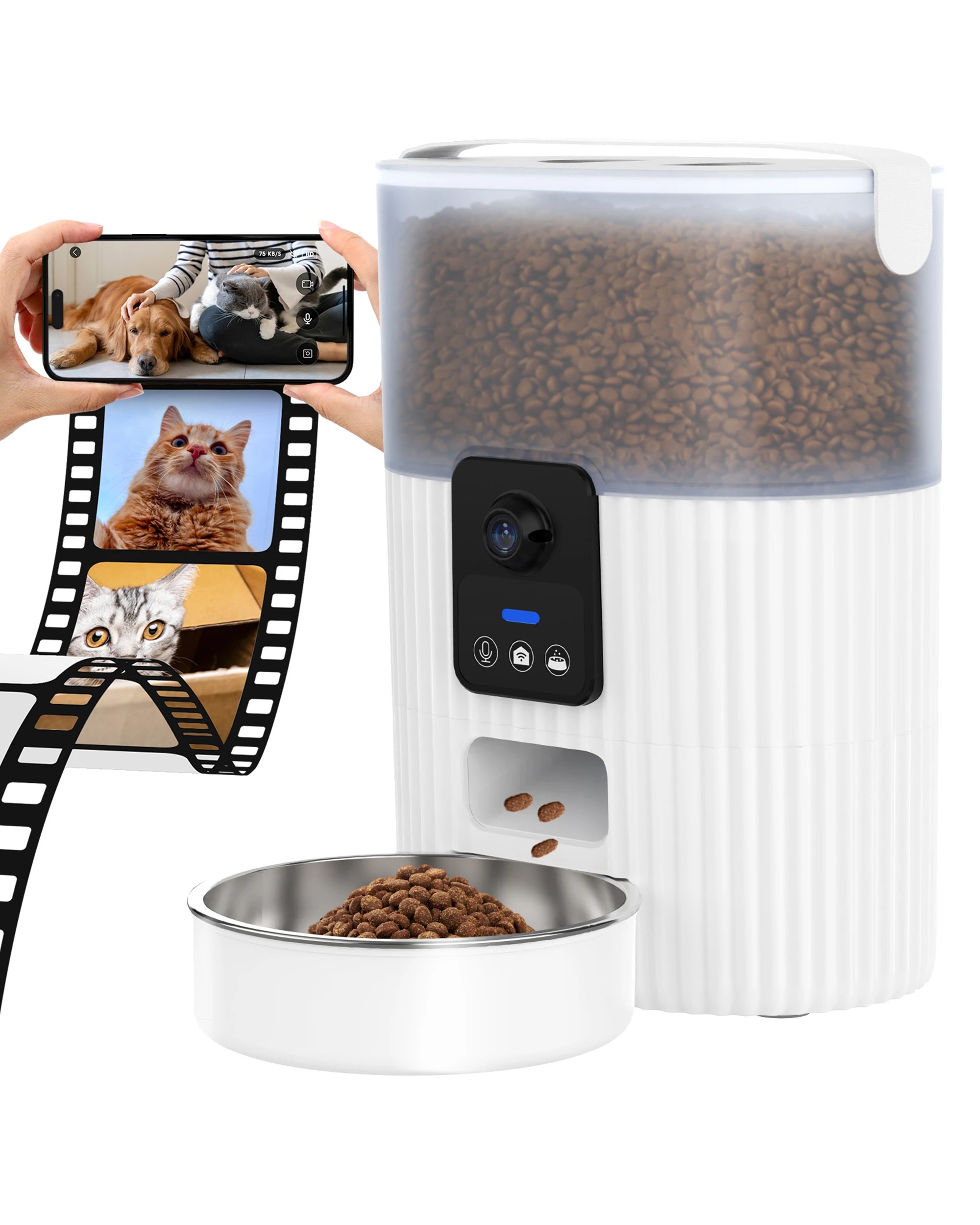1 Advwin Automatic Pet Feeder 3.5l Smart Cat Feeder, 1 of 7