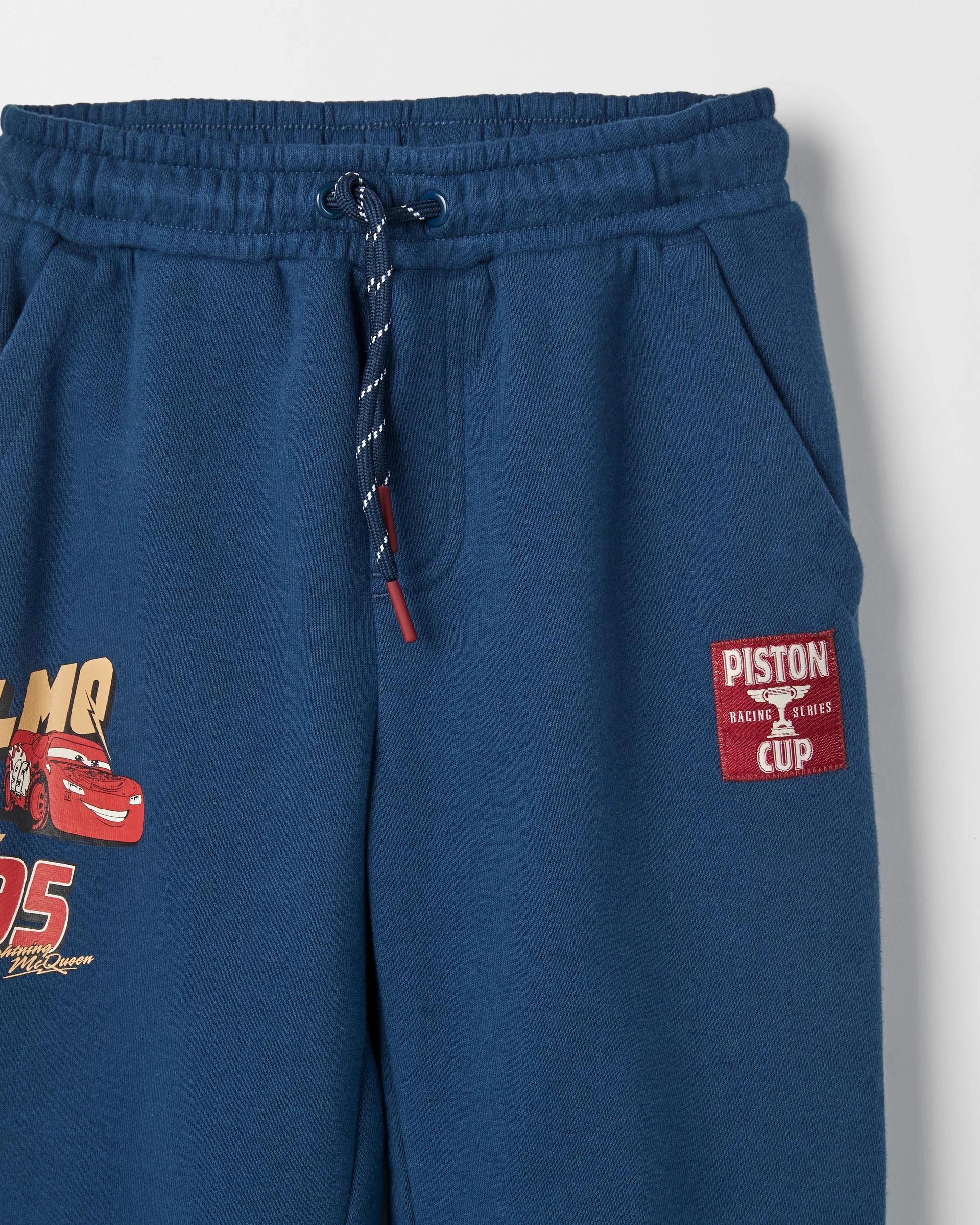 5 Disney Cars Australian Cotton Blend Trackpants NAVY, 5 of 5