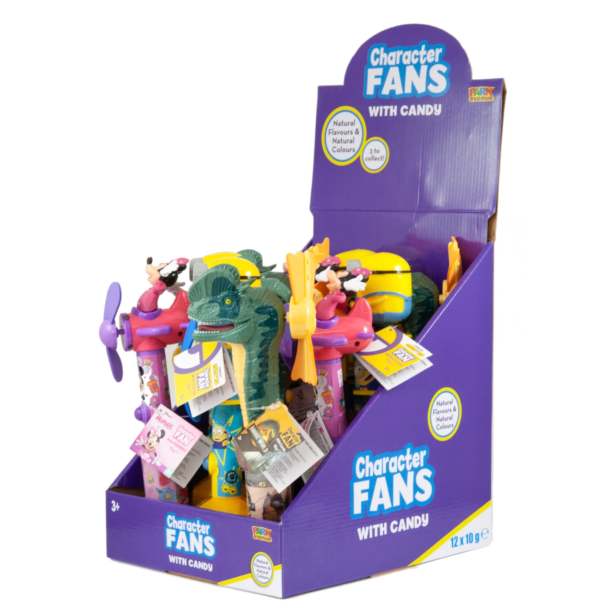 3 Park Avenue Character Fans with Candy 10g - Assorted, 3 of 3