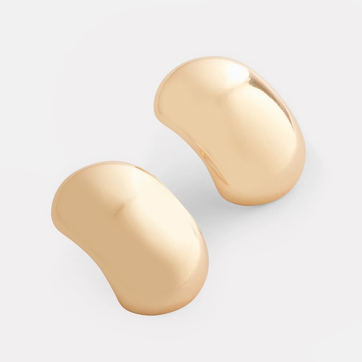 2 Oval Stud Earrings - Gold Tone, 2 of 5