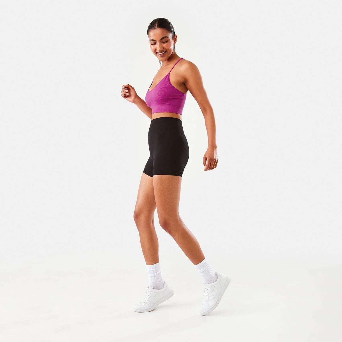 5 Active Womens Youth Tape Shorts BLACK, 5 of 8