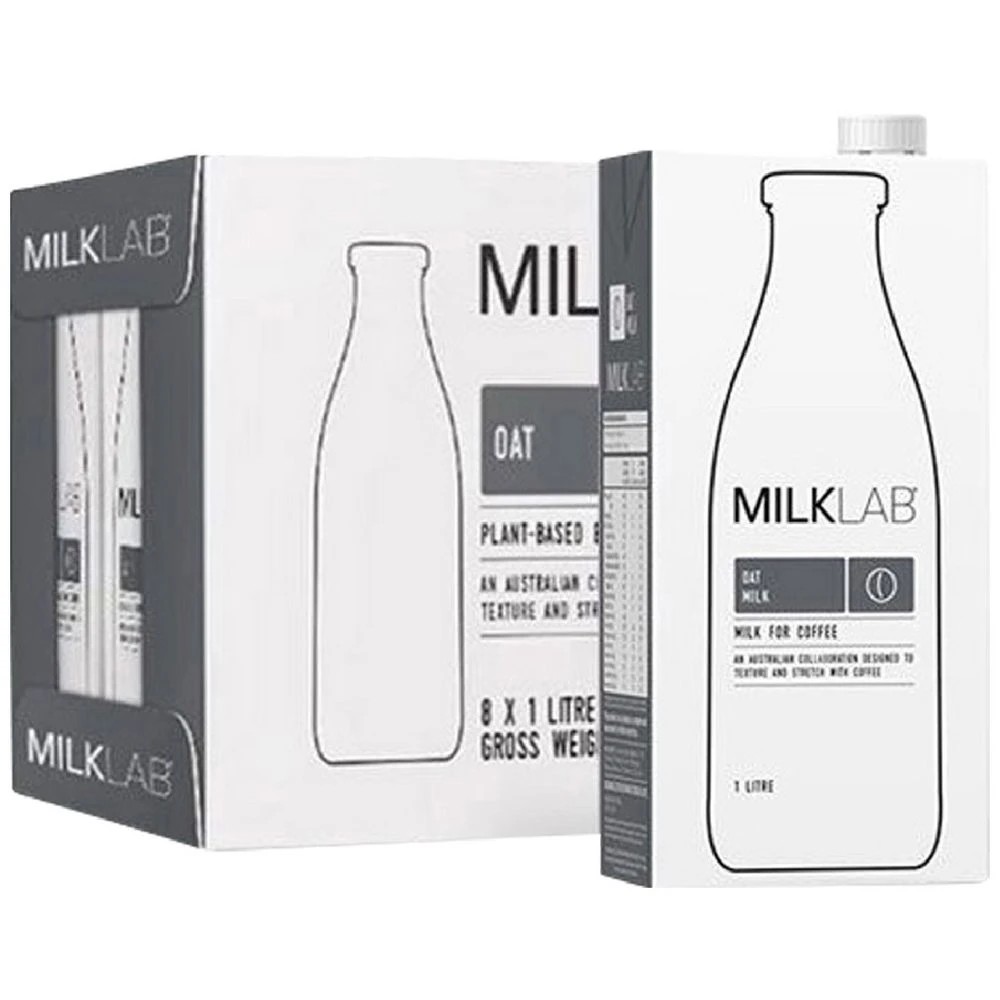 1 MILKLAB Oat Milk 1L 8 Pack, 1 of 2