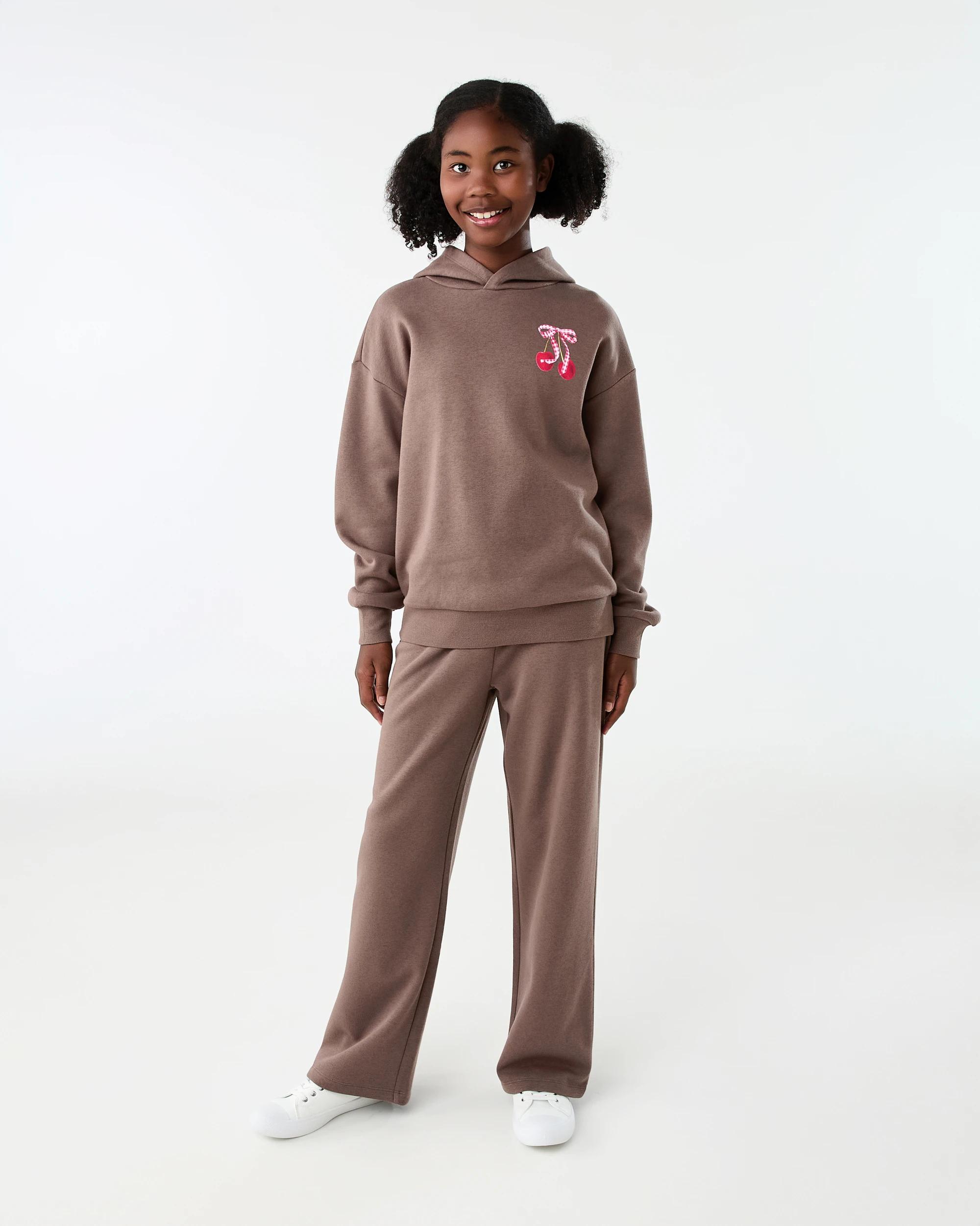4 Wide Leg Trackpants Brn Coffee, 4 of 5