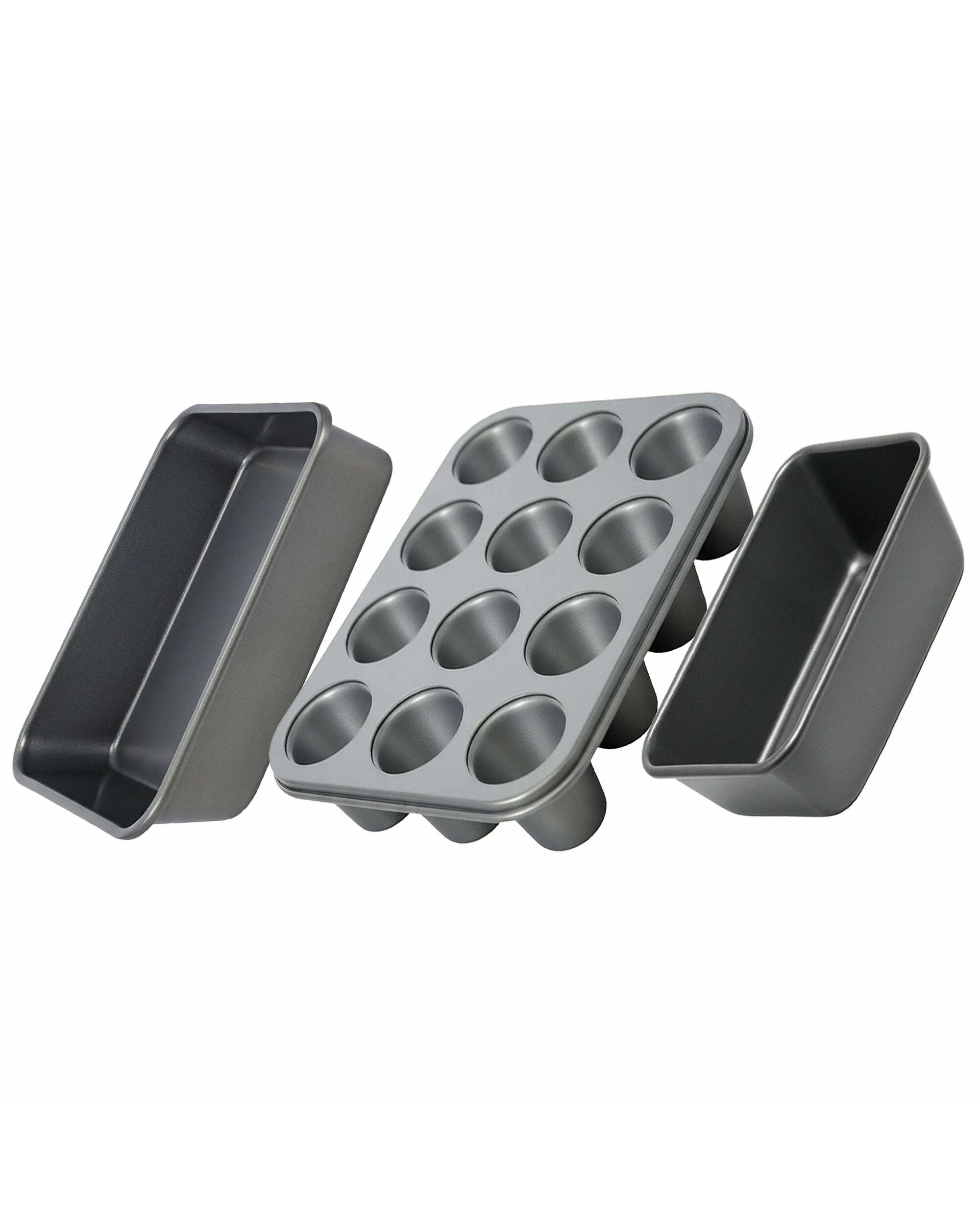 1 Meyer Nonstick 3 Piece Bakeware Starter Set - Grey, 1 of 1