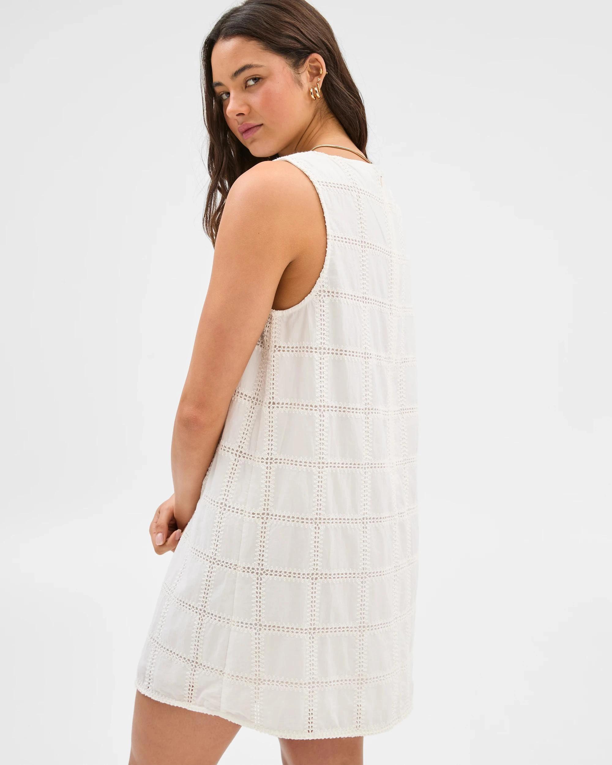 6 Embroidered Shift Dress - Lily Loves WHITE, 6 of 7