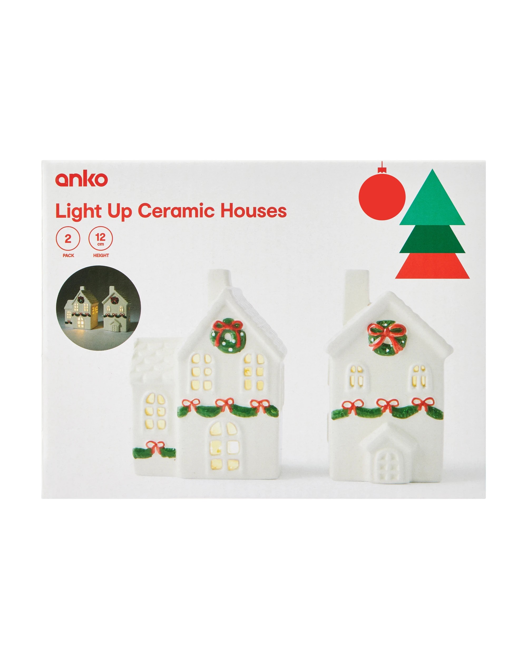 10 2 Pack Light Up Ceramic Houses, 10 of 10