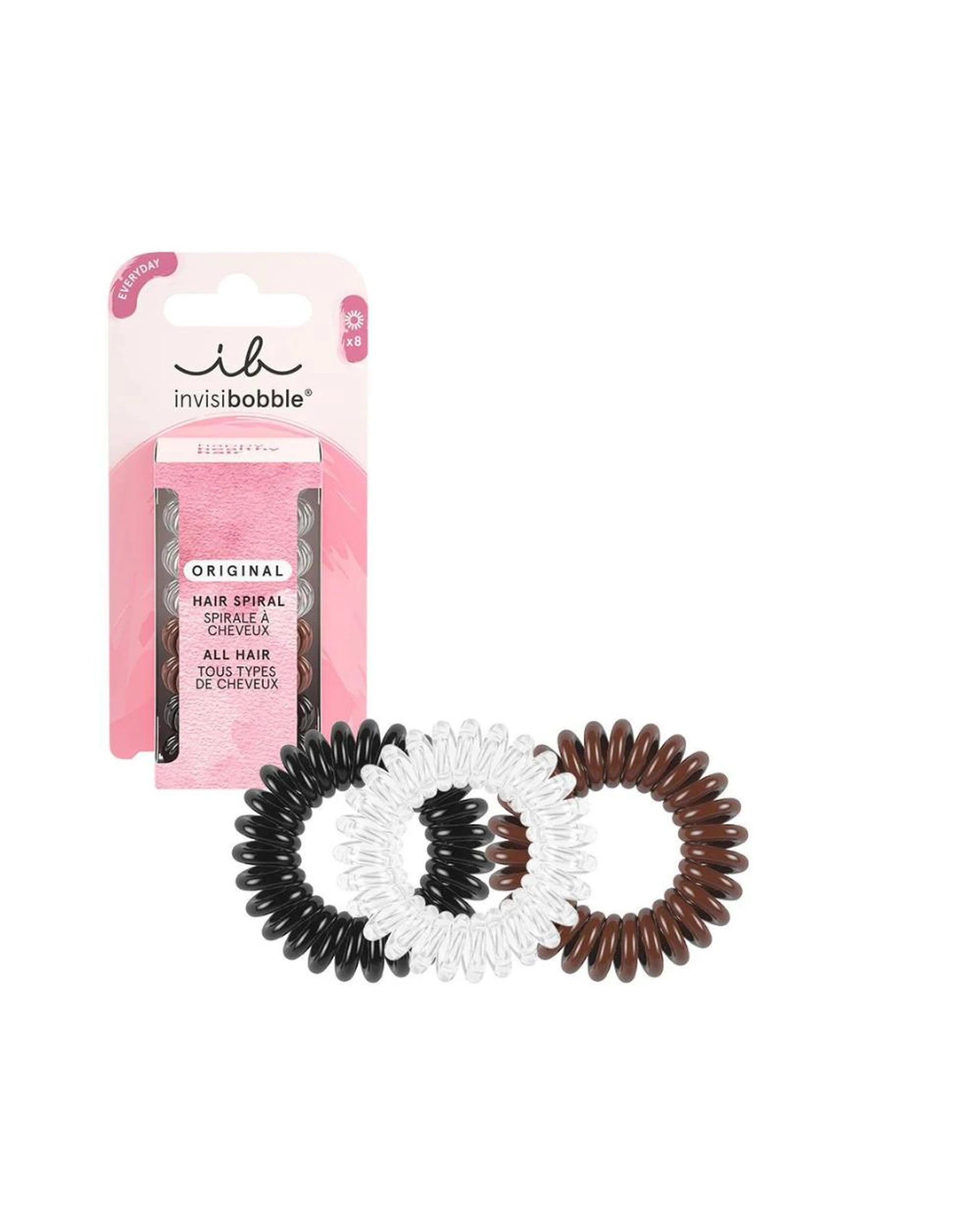1 Invisibobble Original The Hair Necessities Traceless Hair Ties 8Pk - Multi, 1 of 2
