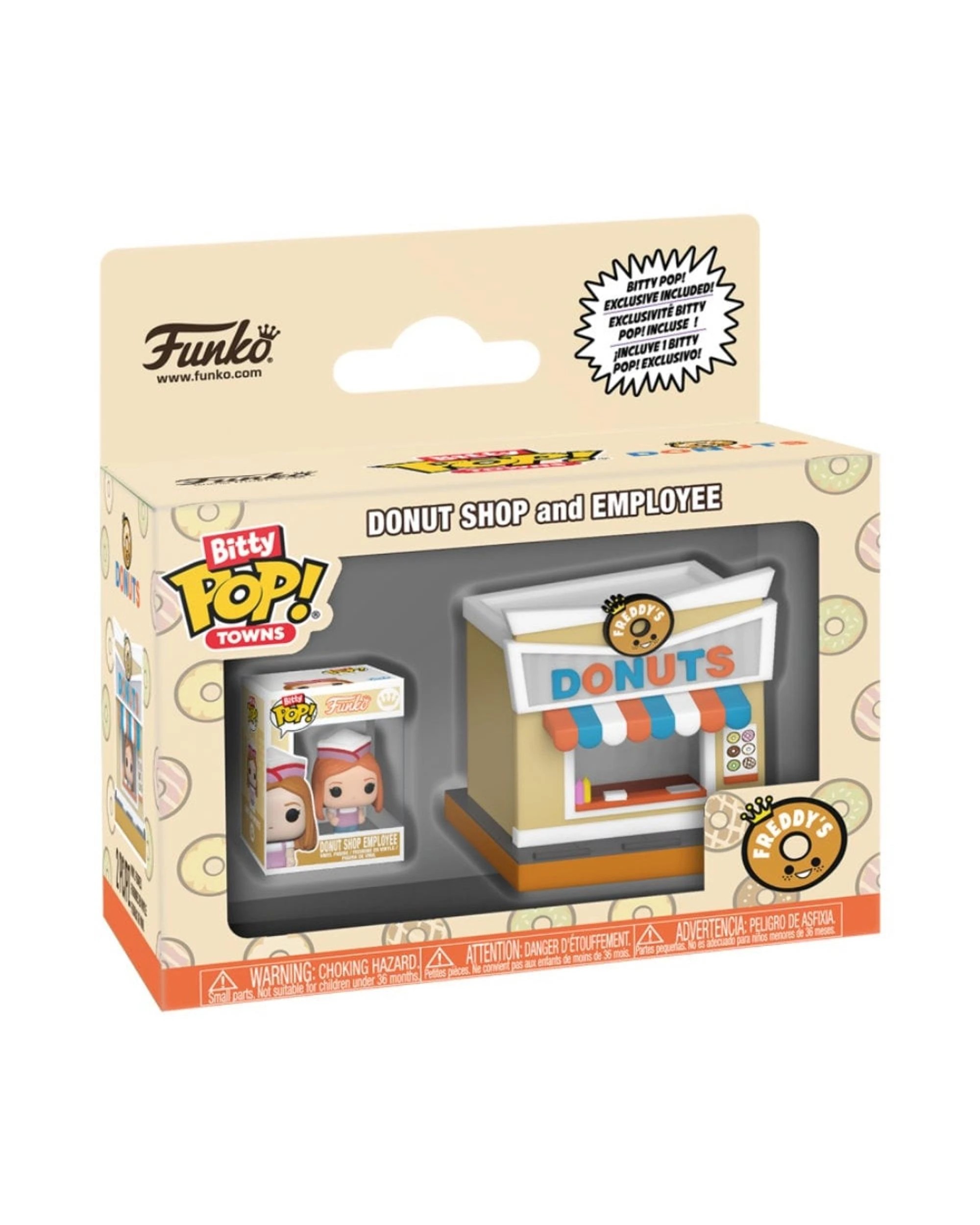 1 Bitty City Donut Shop and Employee Funko Bitty POP! Towns, 1 of 3