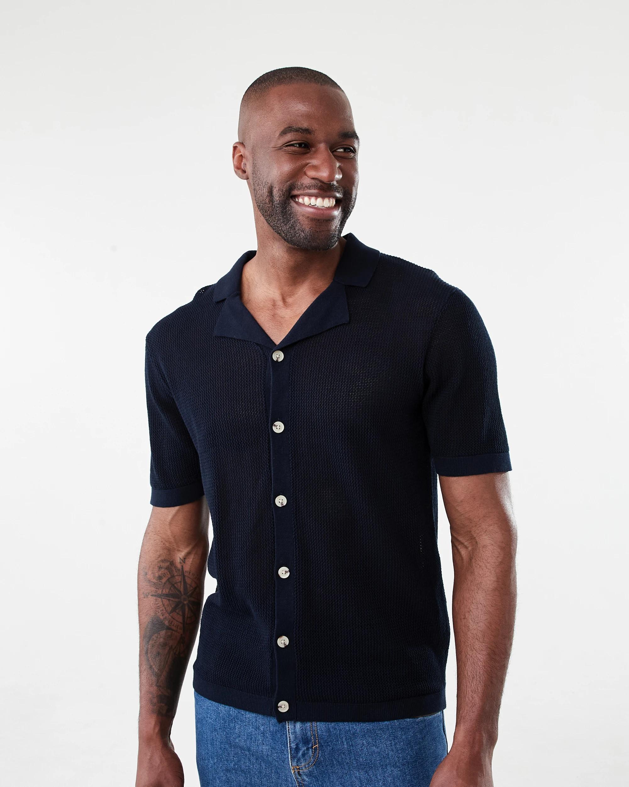 1 Short Sleeve True Knit Shirt Sky Cptn, 1 of 6