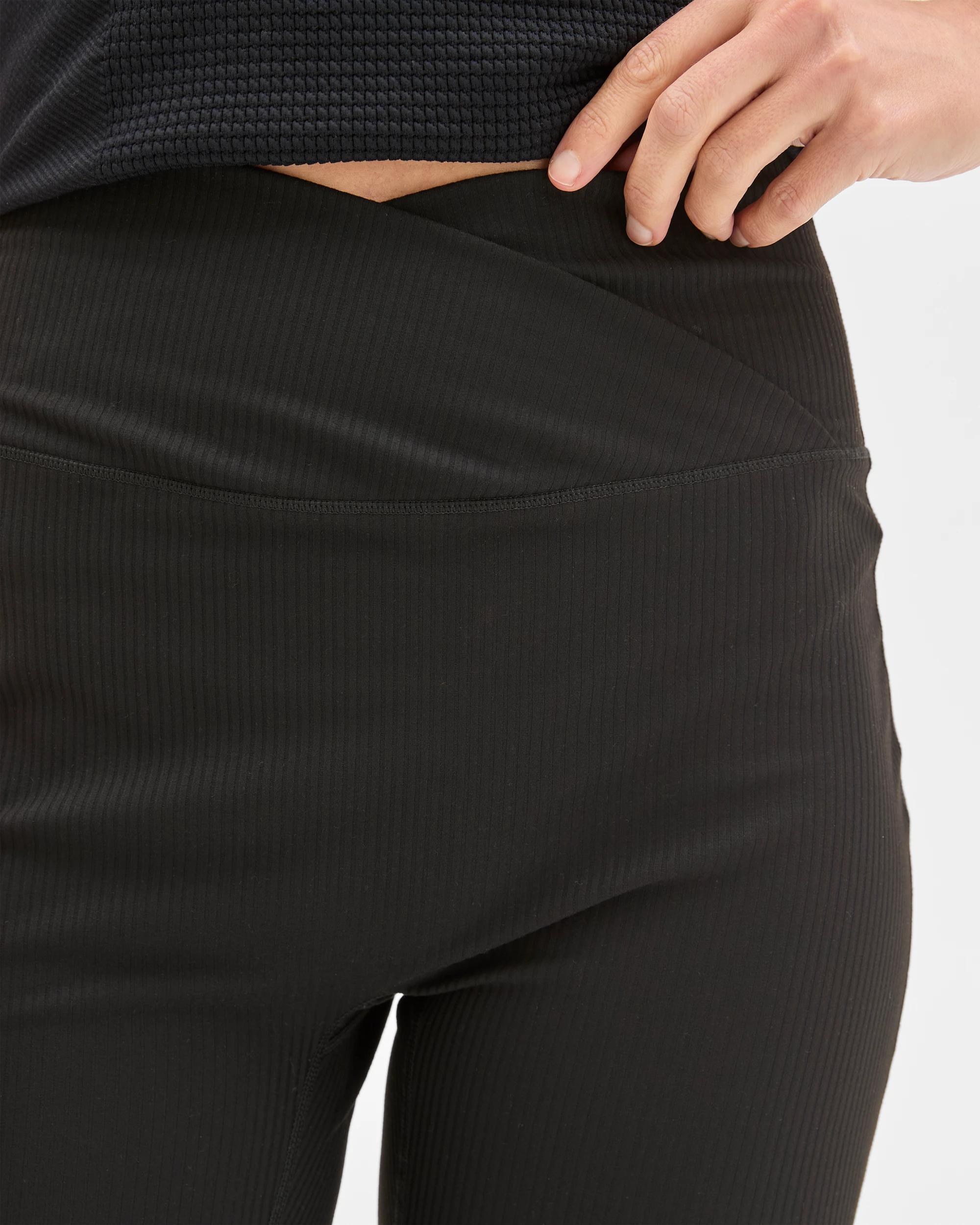 6 Target Active Active Studio Soft Rib Wrap Full Length Tights BLACK, 6 of 7
