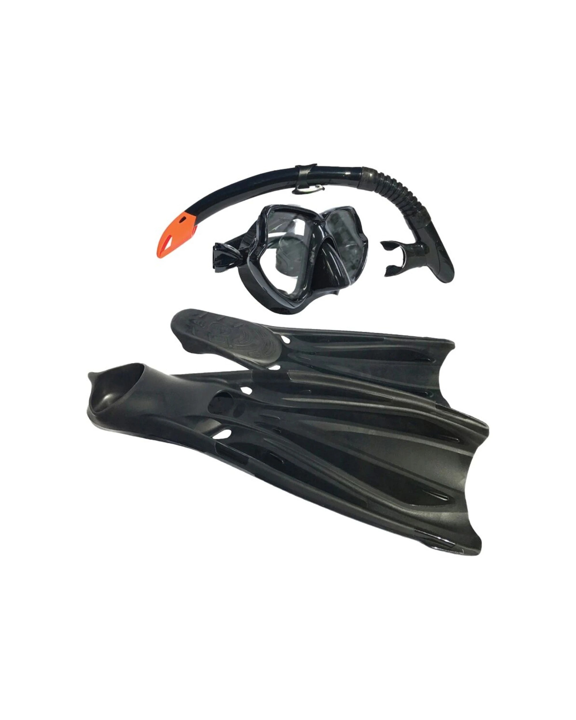 1 Land & Sea Sports Whitsunday Snorkelling Fins Goggles Set M Euro 40-41 - Black, 1 of 1