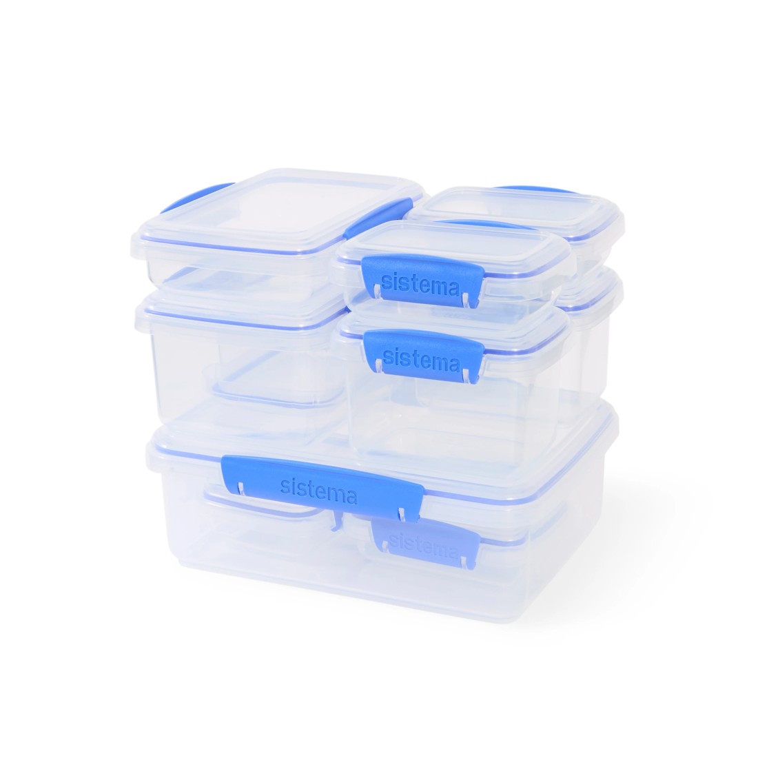 1 10 Pack Sistema Klip It Food Storage Container Set, 1 of 5