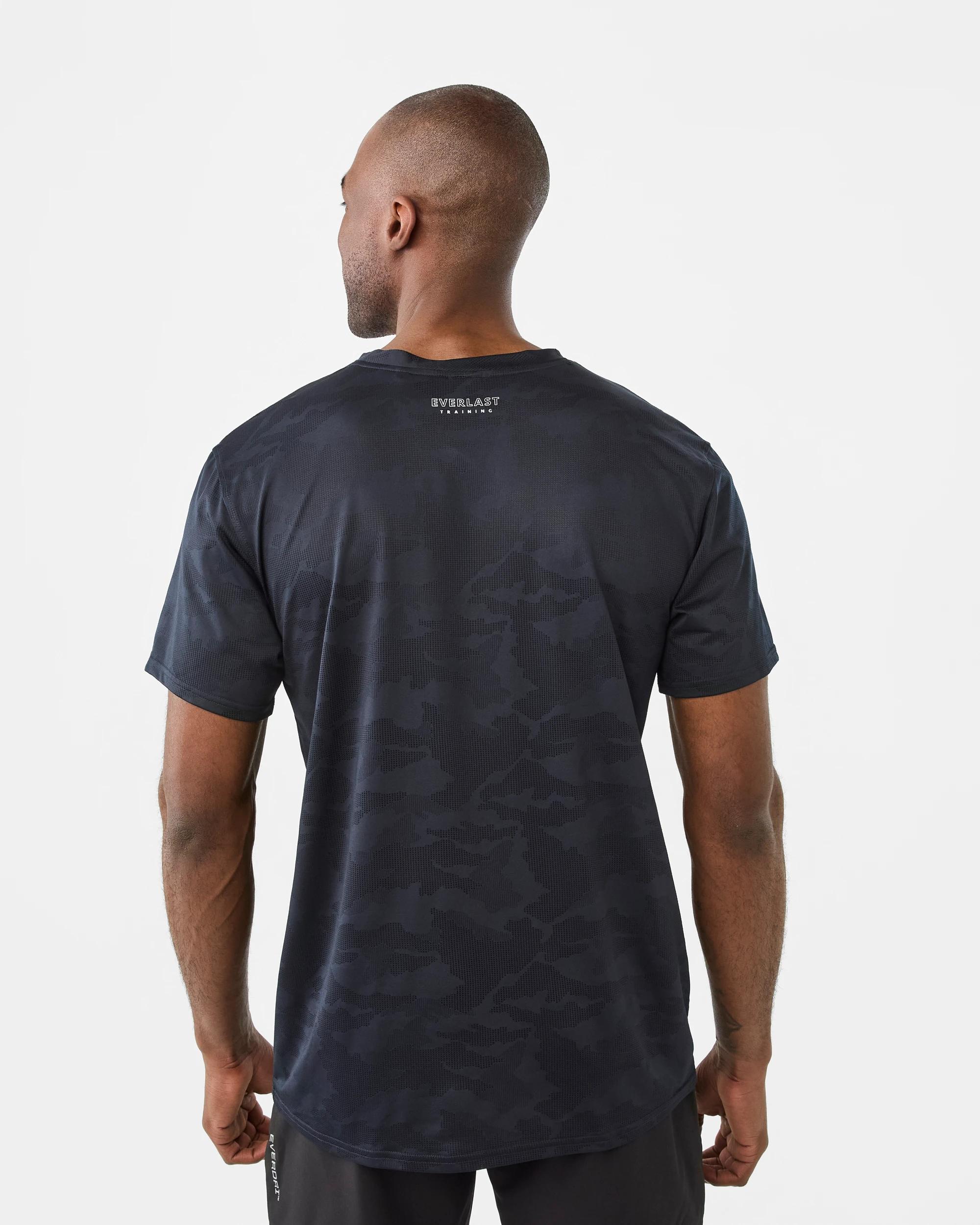 3 Everlast Mens Evertech Jaquard Training T-shirt Indigocamo, 3 of 8