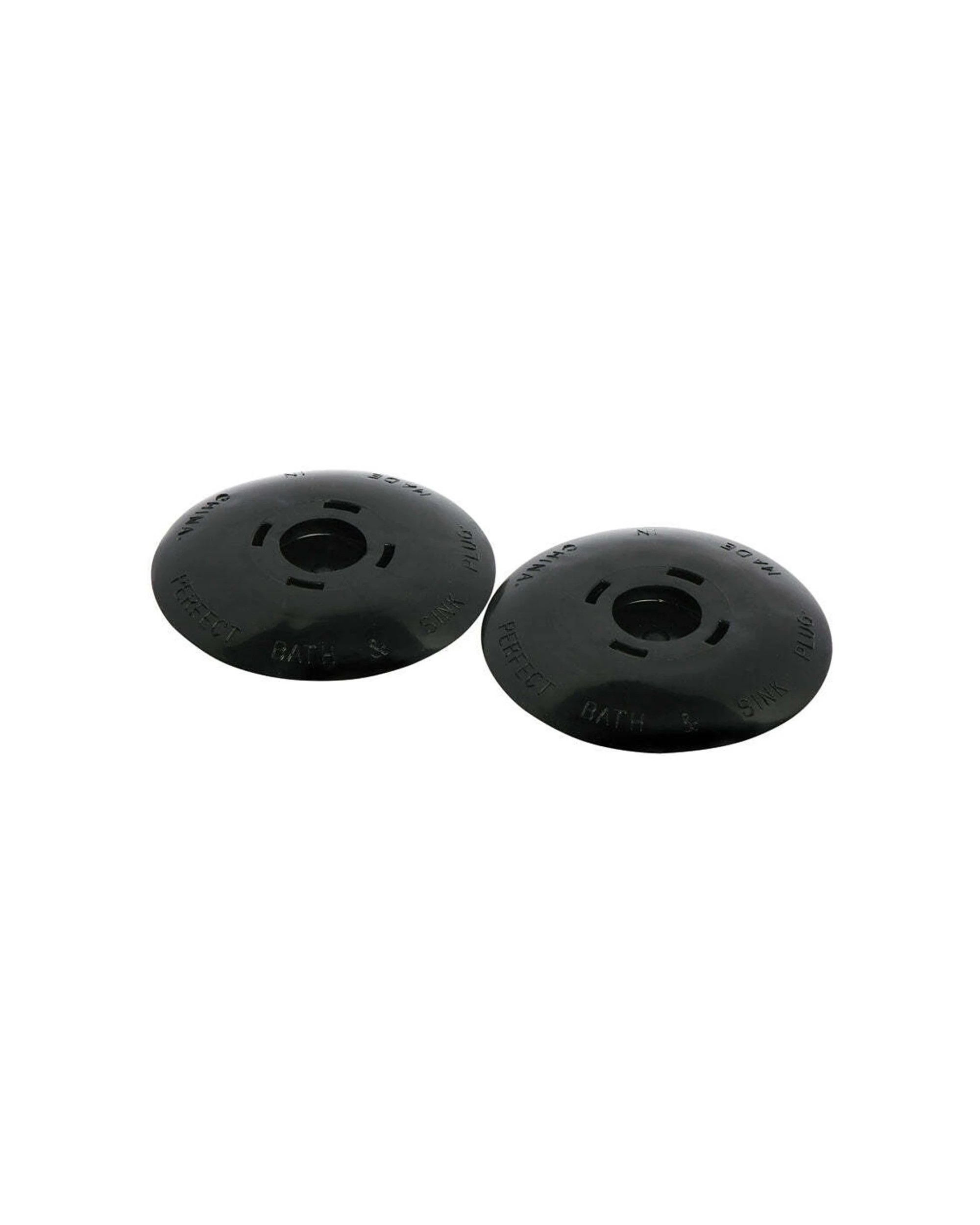 1 Wiltshire 2pc Kitchen Bathroom Standard Sink Drain Plug 52mm - Black, 1 of 2