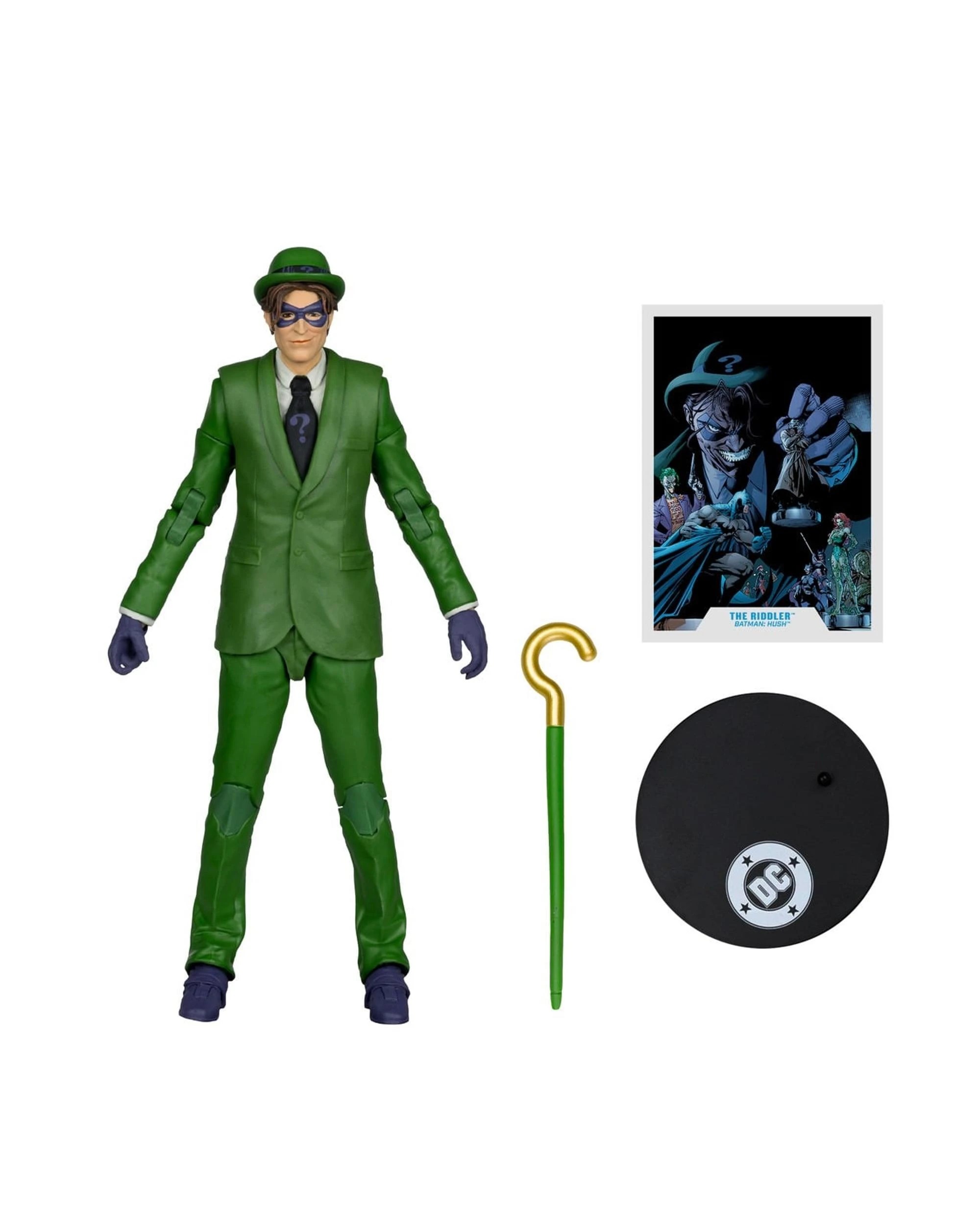 6 DC Multiverse Batman: Hush The Riddler 7 inch Action Figure, 6 of 9