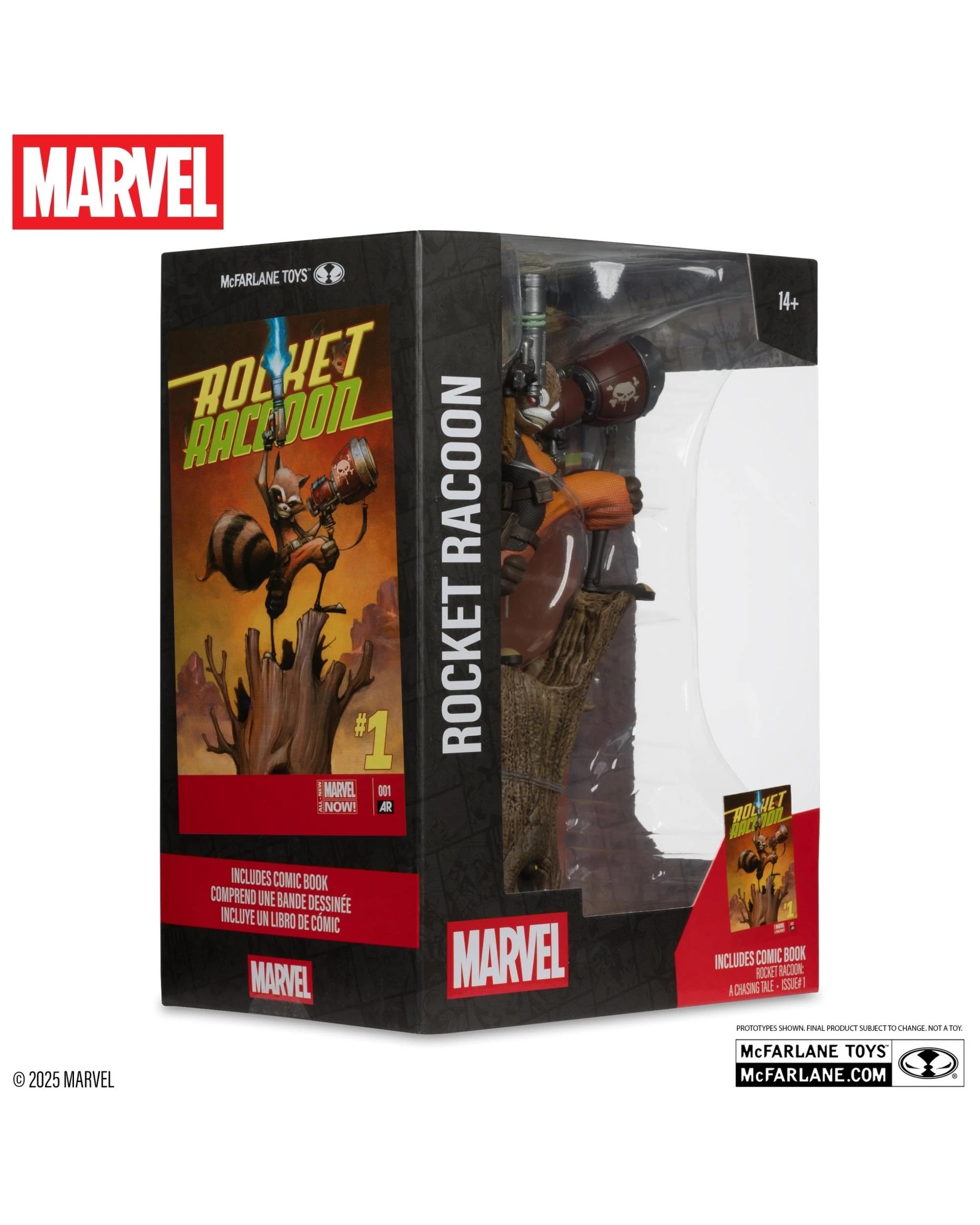 9 Marvel Rocket Raccoon #1 Chasing Tale 1:6 Scale Figure, 9 of 10
