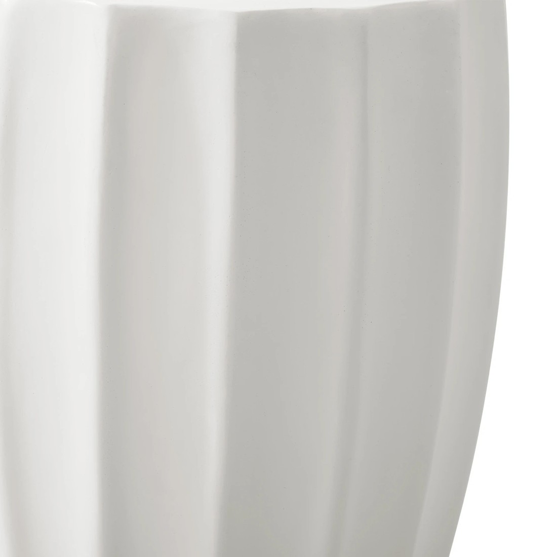 9 Oikiture Side Table End Stool Coffee Bedside Stand Stone Outdoor Indoor
 - White, 9 of 10