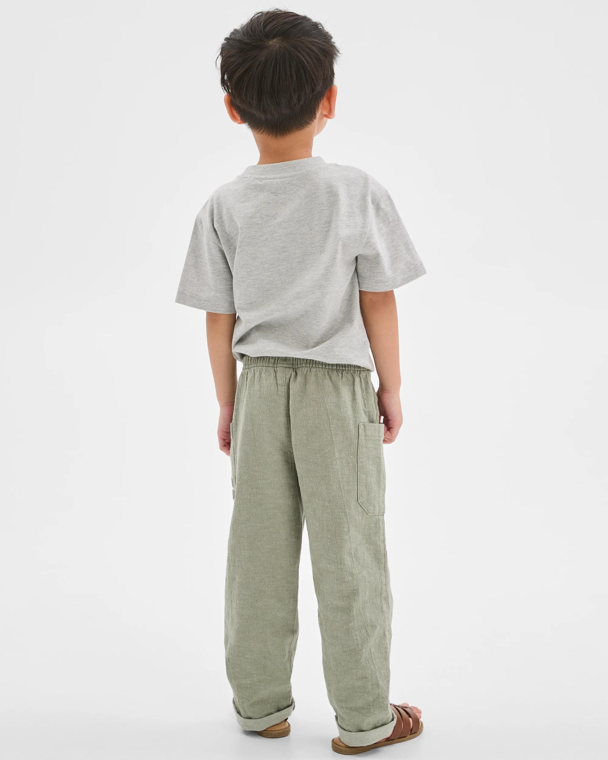 4 Target Kids Pull On Lightweight Pants KHAKI, 4 of 6