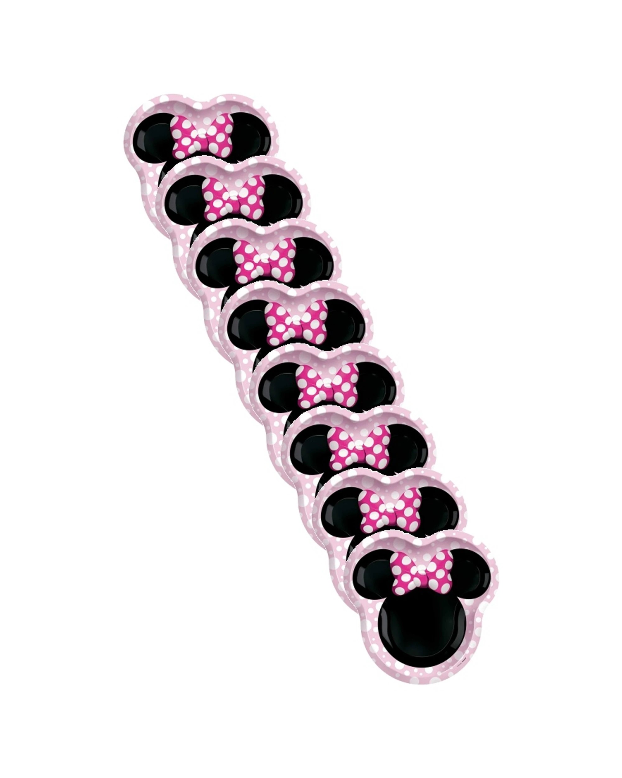 1 Anagram 8pc Disposable Paper Plates Tableware Minnie Mouse 23cm - Multi, 1 of 1