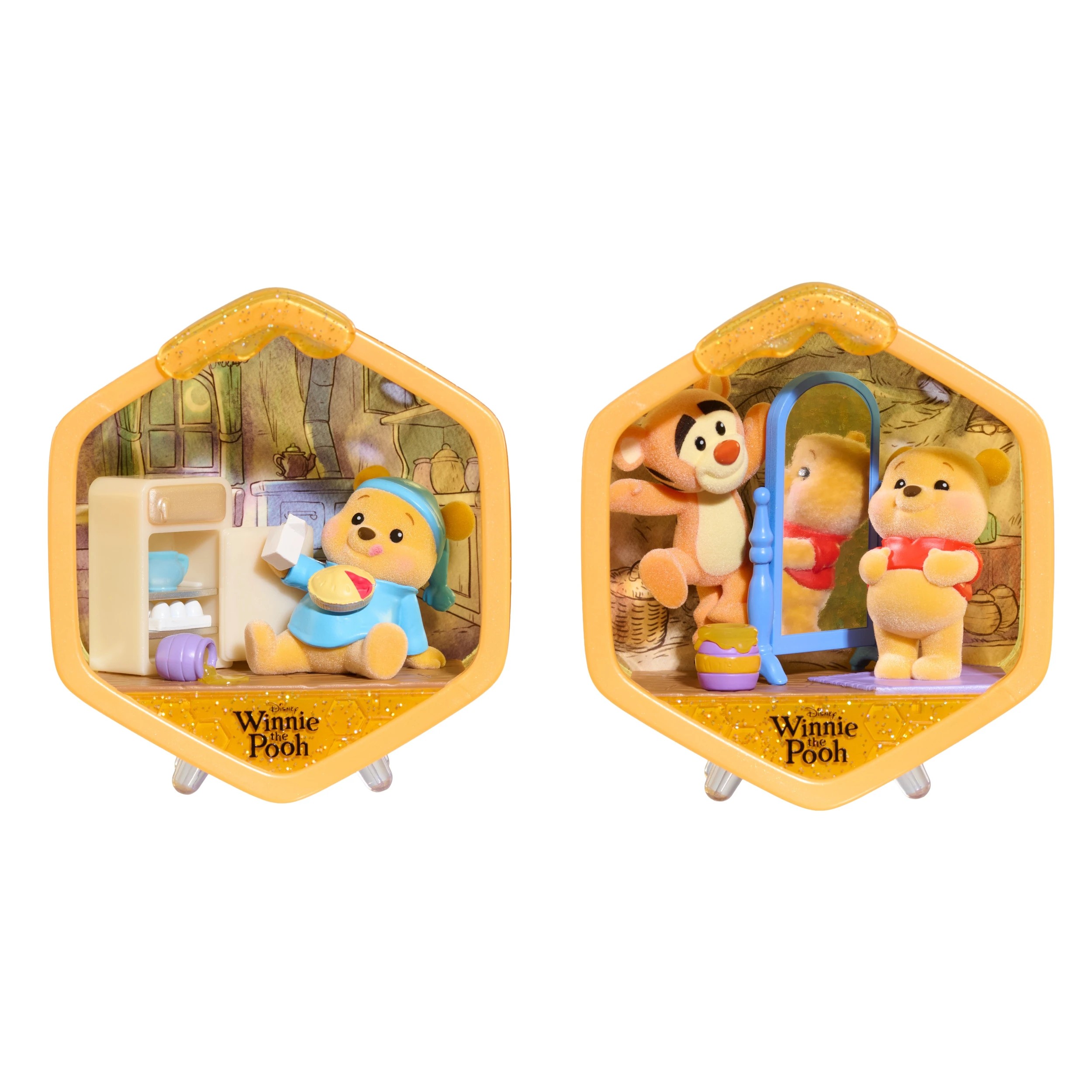 7 Happy Haul Disney Winnie The Pooh Honeycomb Homes Scene Setter - Assorted, 7 of 10