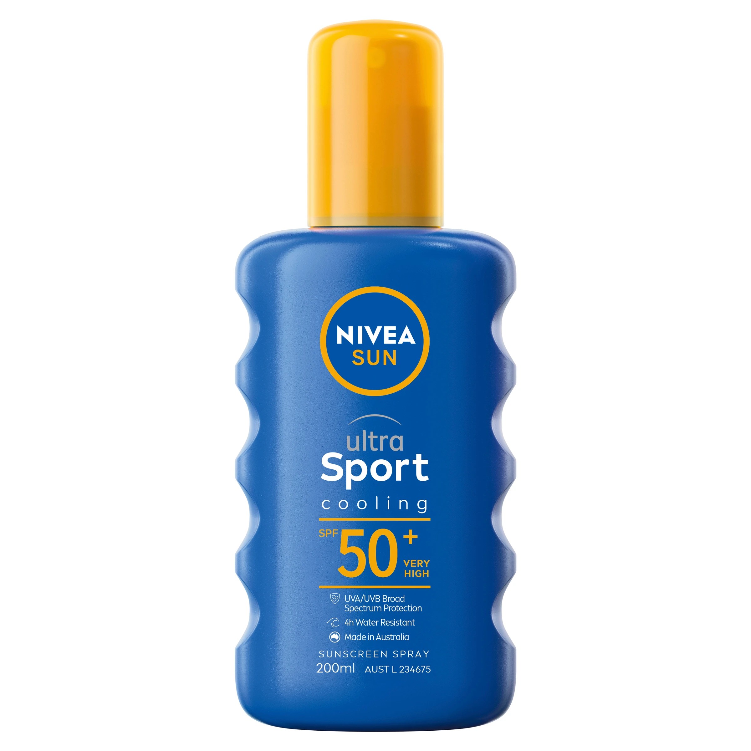 1 NIVEA Sun Ultra Sport Cooling SPF50+ Sunscreen Spray 200ml, 1 of 7