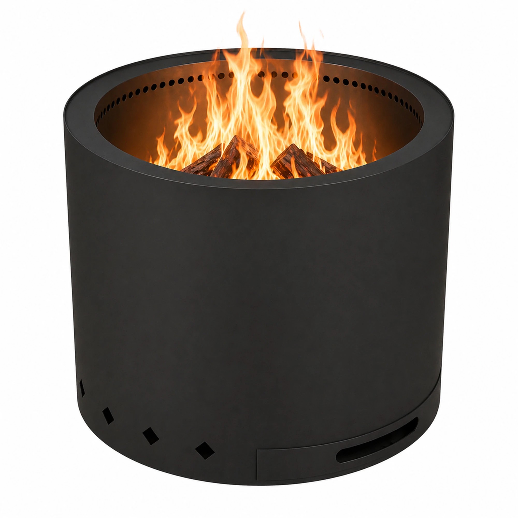 1 Havana Outdoors Noke Smokeless Fire Pit Stainless Steel Portable Outdoor Black - Black, 1 of 9