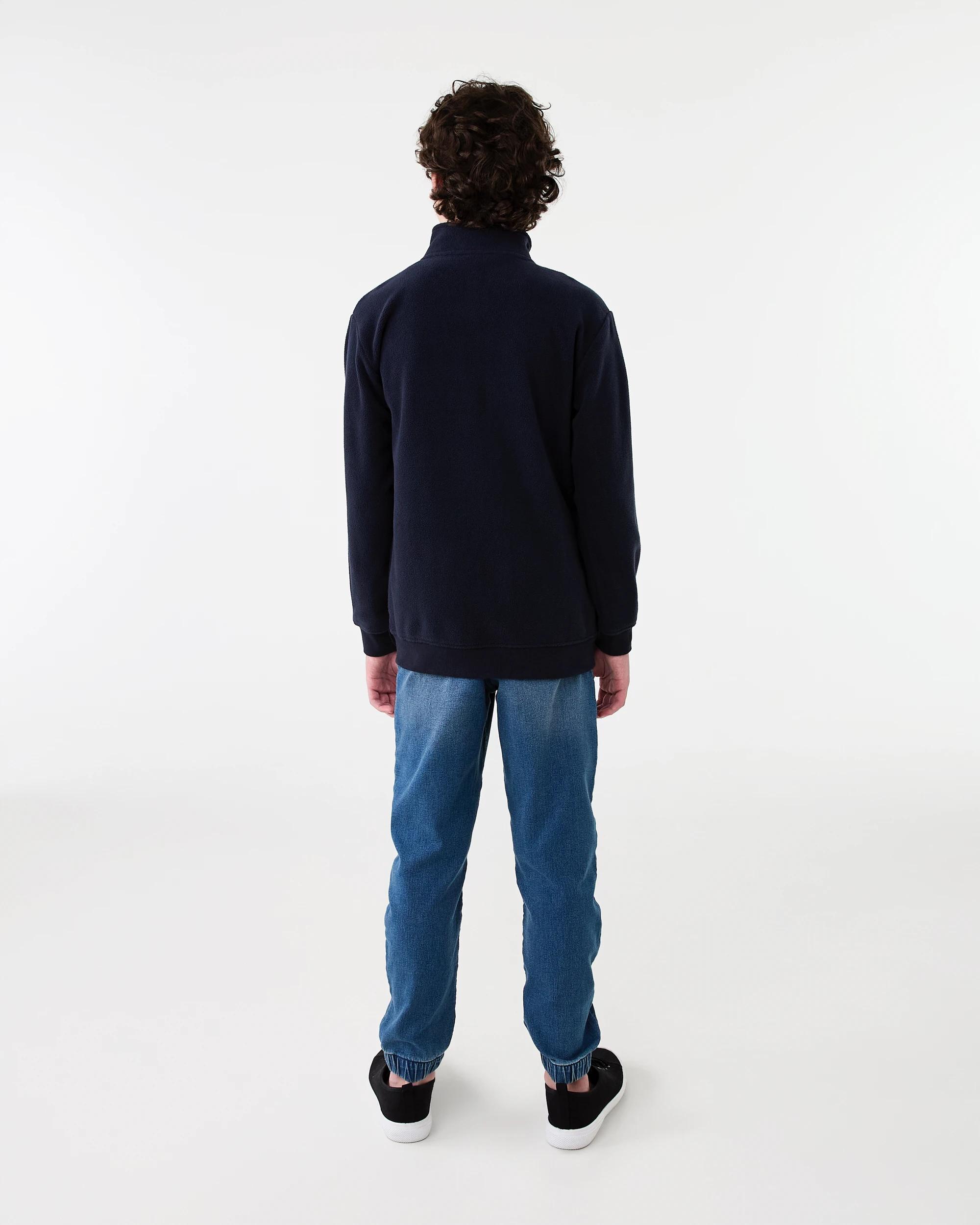 8 Zip Through Polar Fleece Jacket Nvy Sphire, 8 of 8