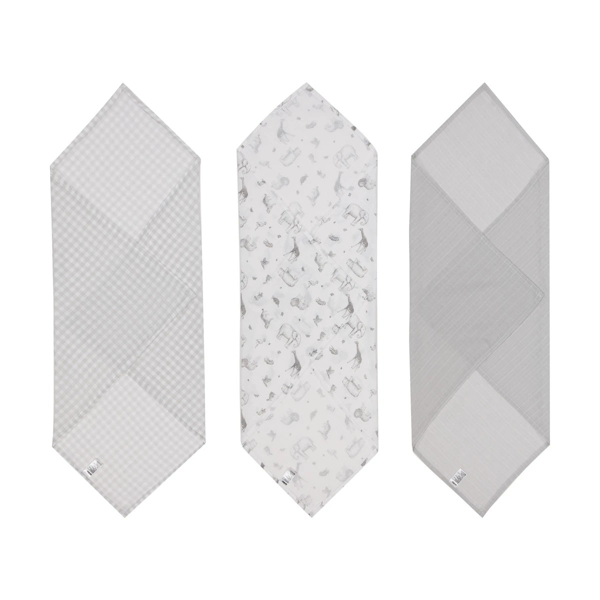 2 3 Pack Muslin Wraps - Jungle, 2 of 6
