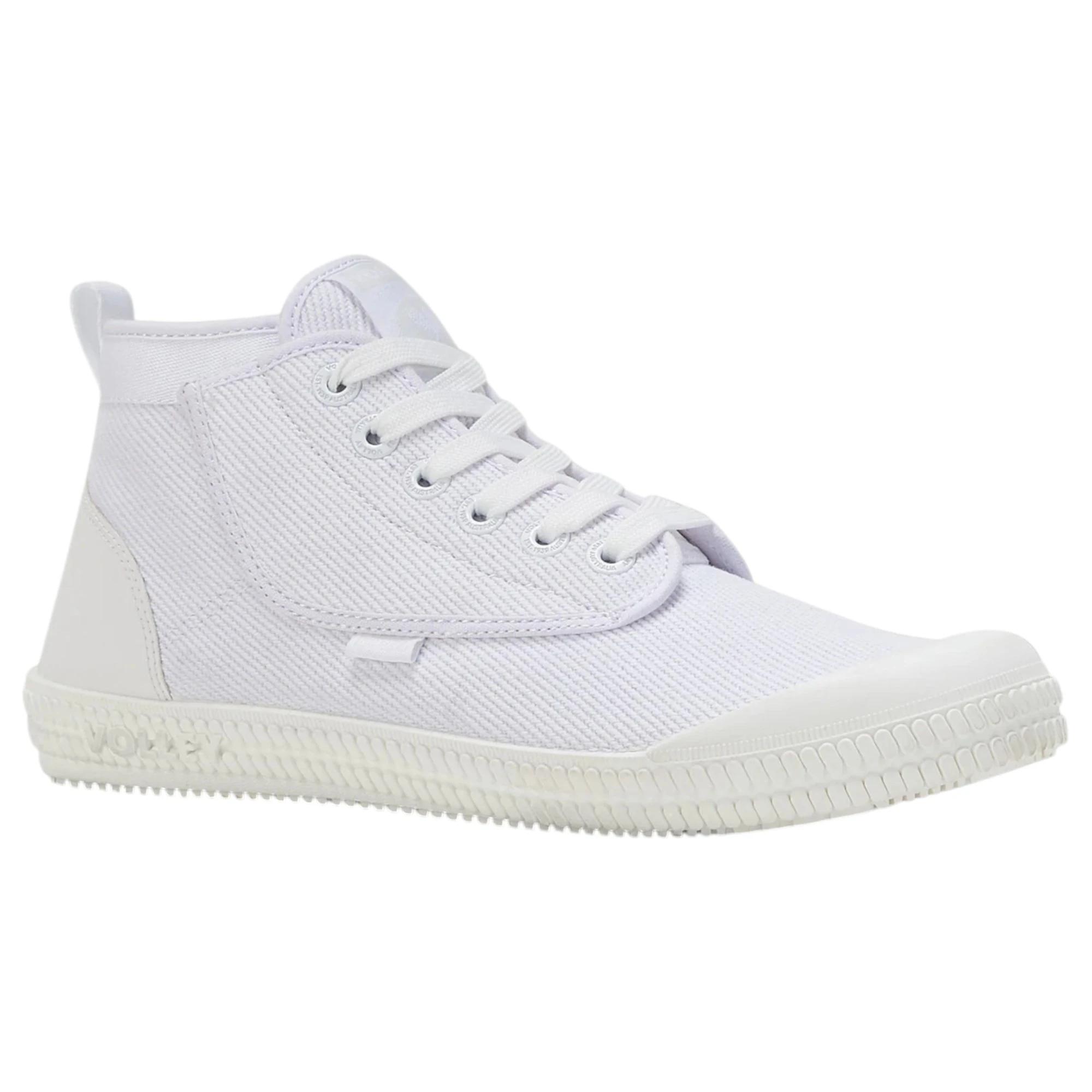 3 Volley Mens Heritage High Top Casual Shoes WHITE, 3 of 7