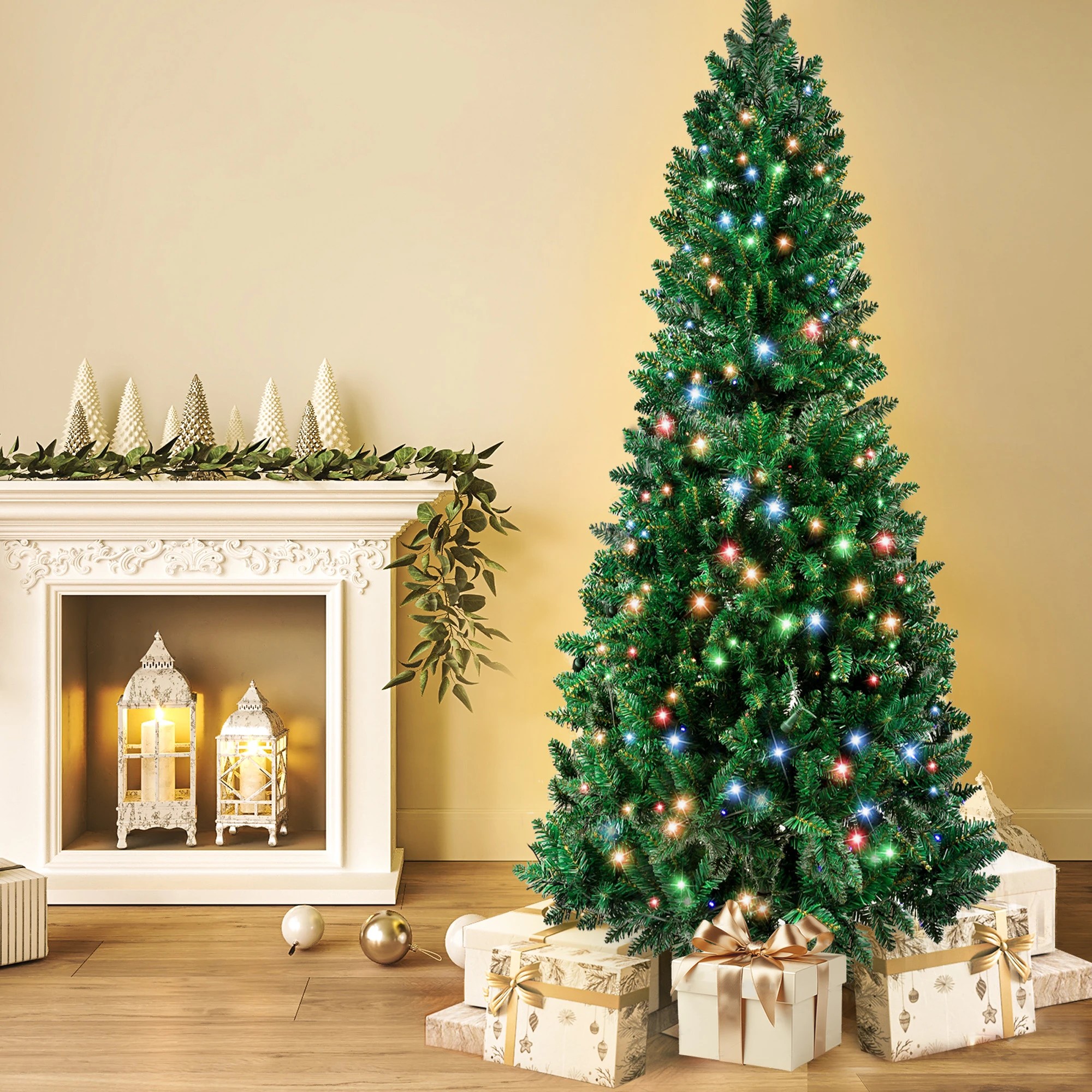 4 Santaco Slim Led Christmas Trees 2.4m, 4 of 7