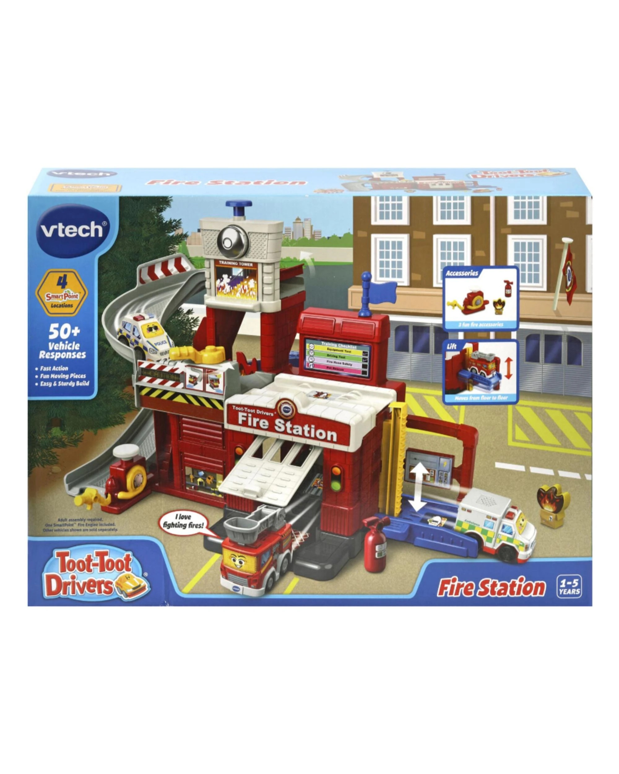 1 Vtech Toot-Toot Drivers Fire Station, 1 of 5