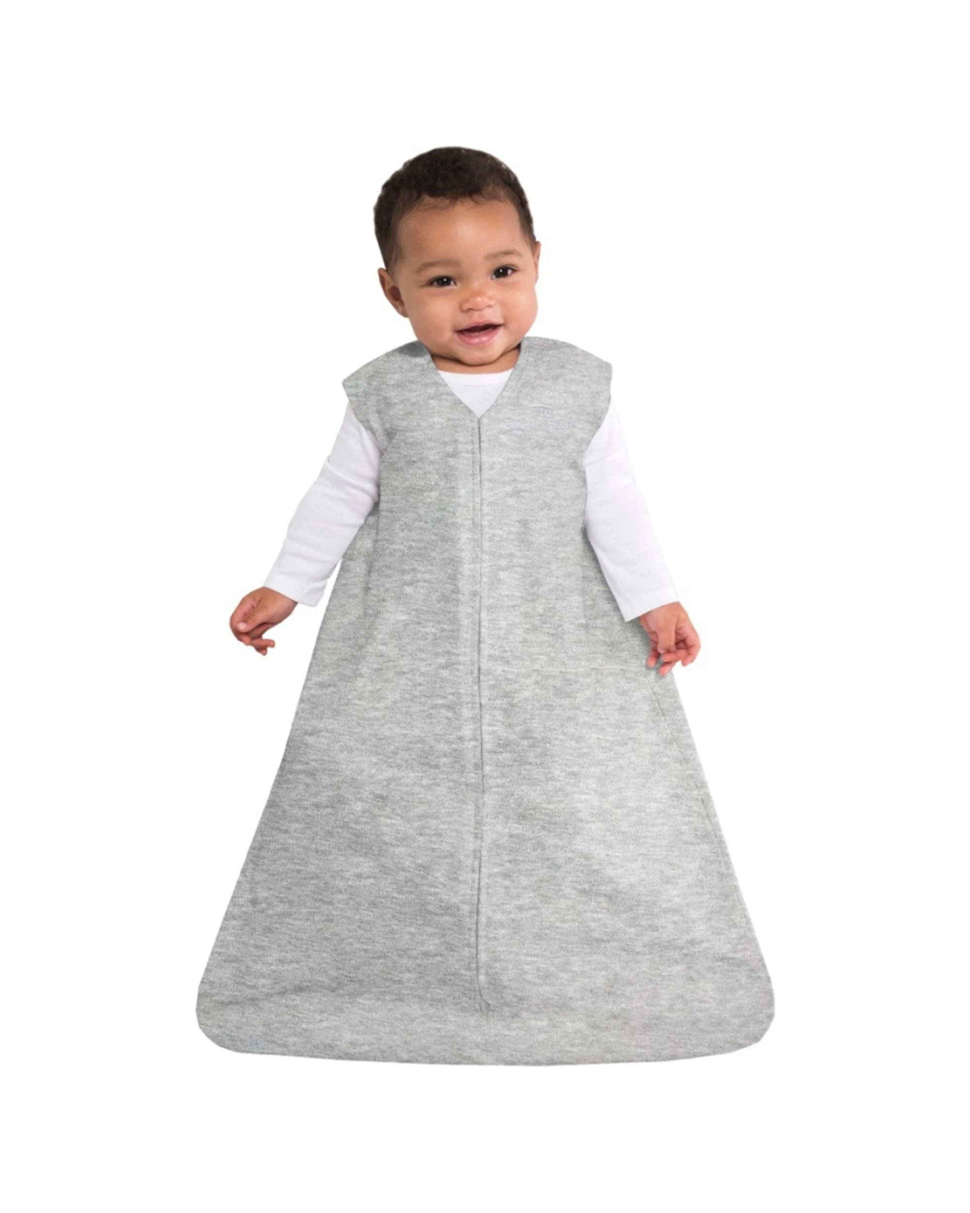 2 Halo Sleepsack Infant Cotton Bedding 0.5 Tog Sleeveless Hip Heather - Grey, 2 of 6