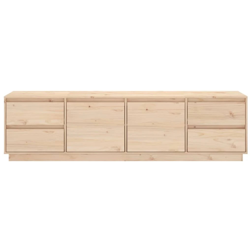 3 vidaXL Tv Cabinet Pine Wood - Brown, 3 of 7