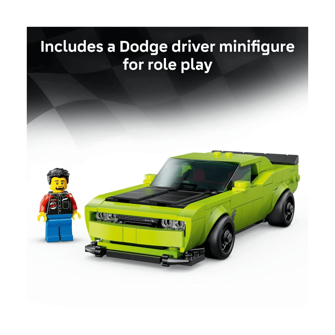 6 LEGO Speed Champions Dodge Challenger SRT Hellcat Sports Car 77237, 6 of 10