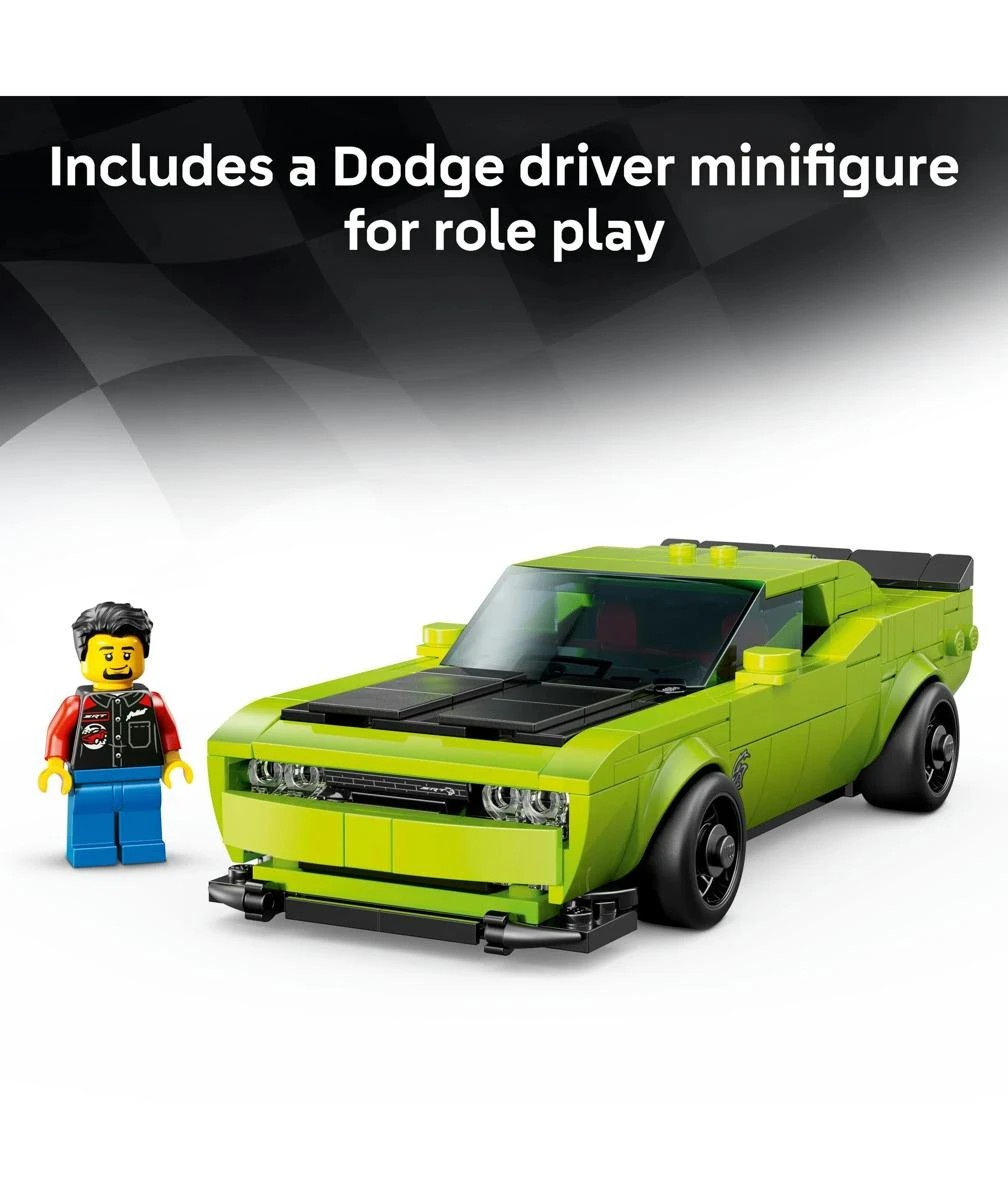 6 LEGO Speed Champions Dodge Challenger SRT Hellcat Sports Car 77237, 6 of 10