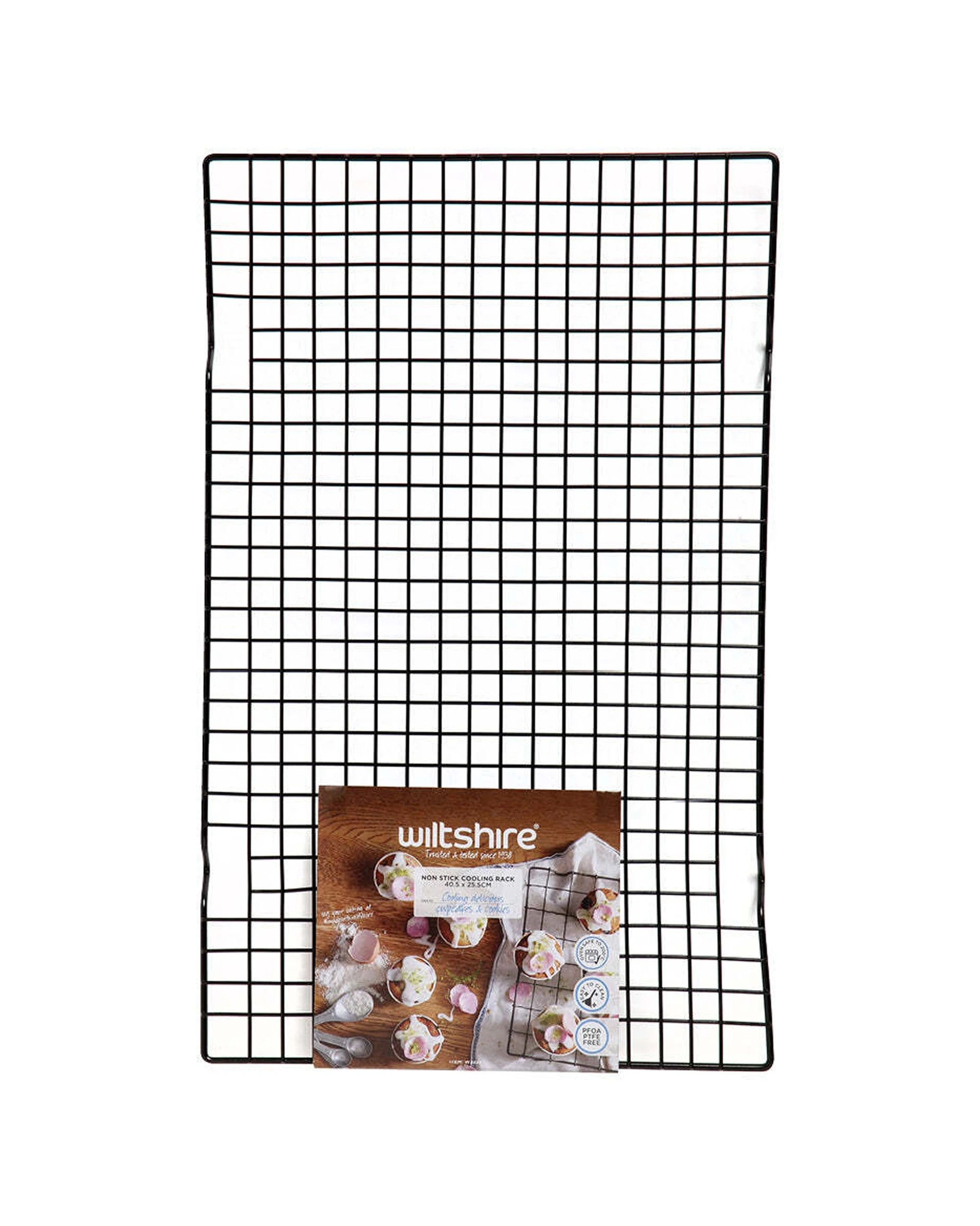2 Wiltshire Non Stick Coated Oven Safe Bakeware Cooling Rack 40.5x25.5cm - Plain, 2 of 2