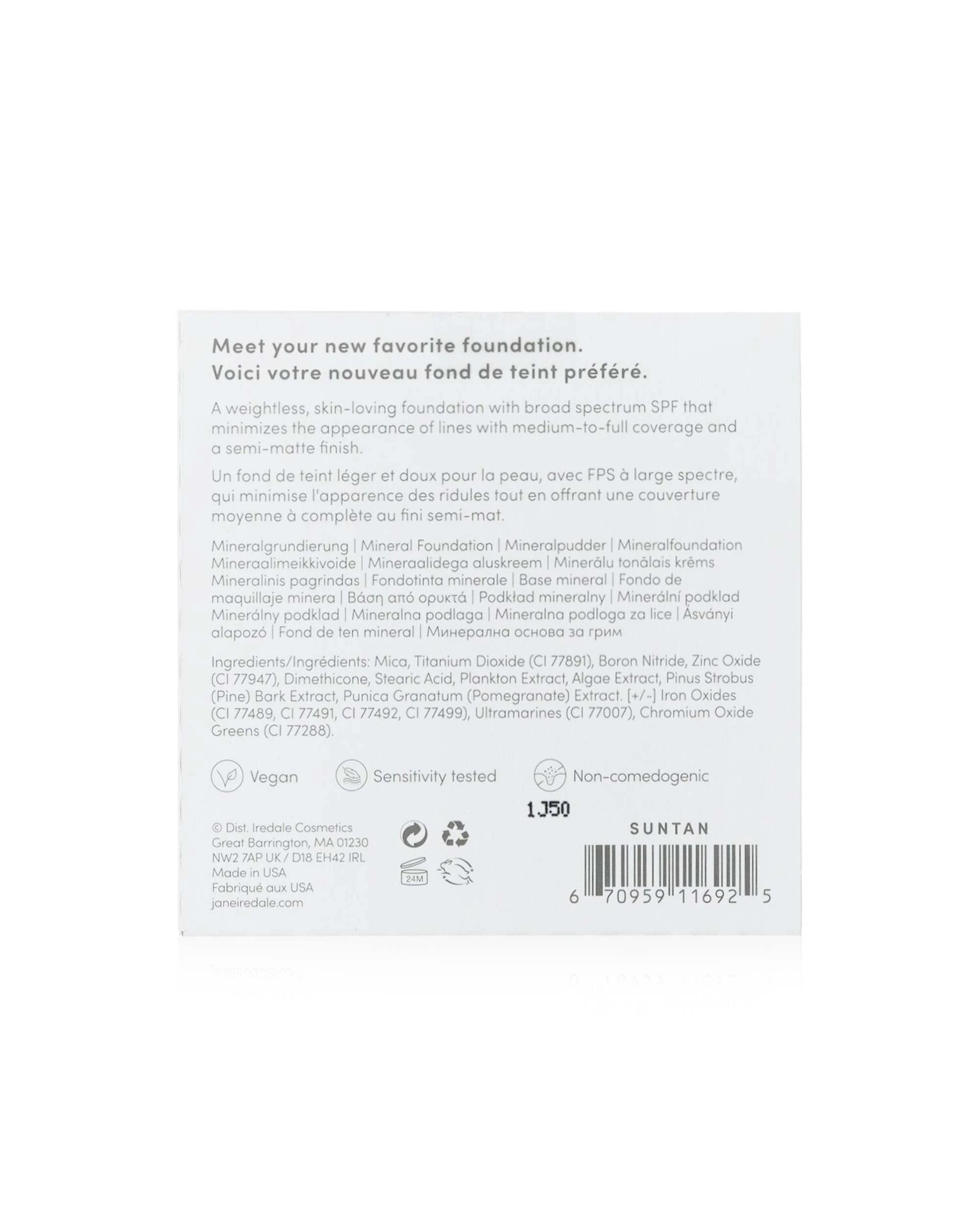 3 Jane Iredale PurePressed Base Mineral Foundation Refill SPF 20 - 9.9g/0.35oz - Suntan, 3 of 9