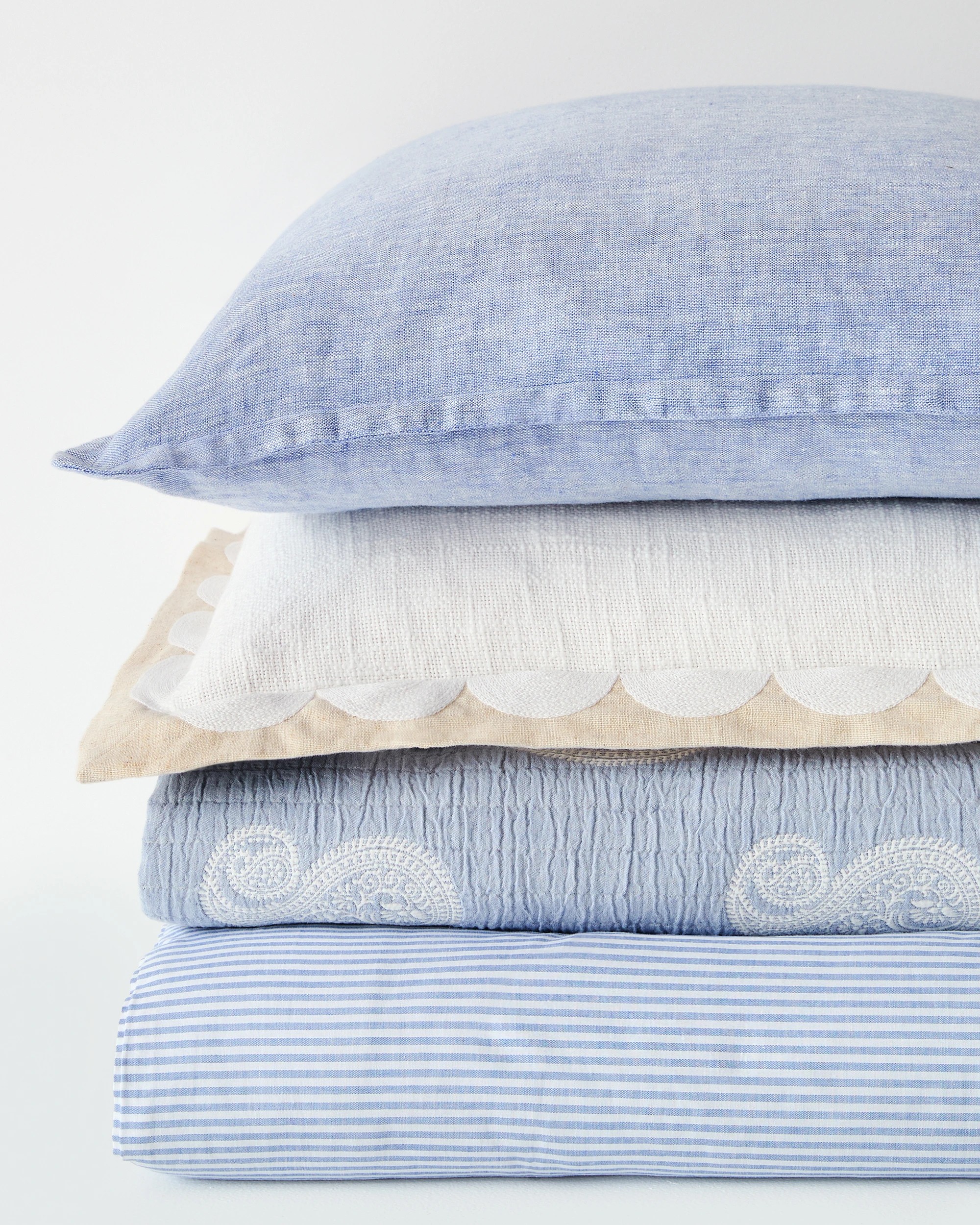 3 Target Sylvie Scallop Embroidered Cushion - White, 3 of 6