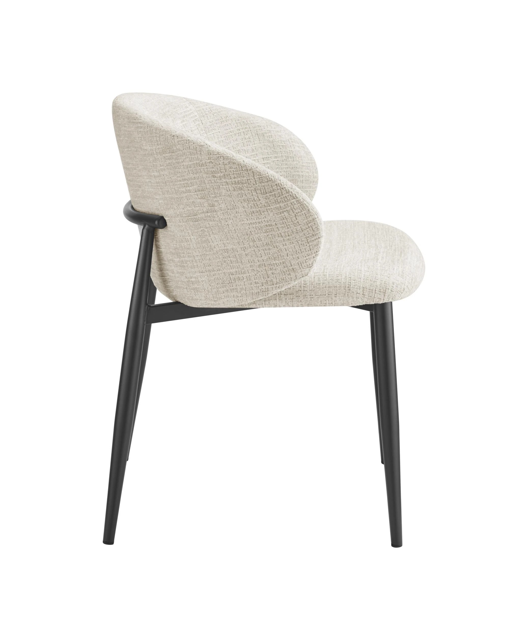 5 Kodu Dining Chairs Pair (Set of 2) - Beige, 5 of 10