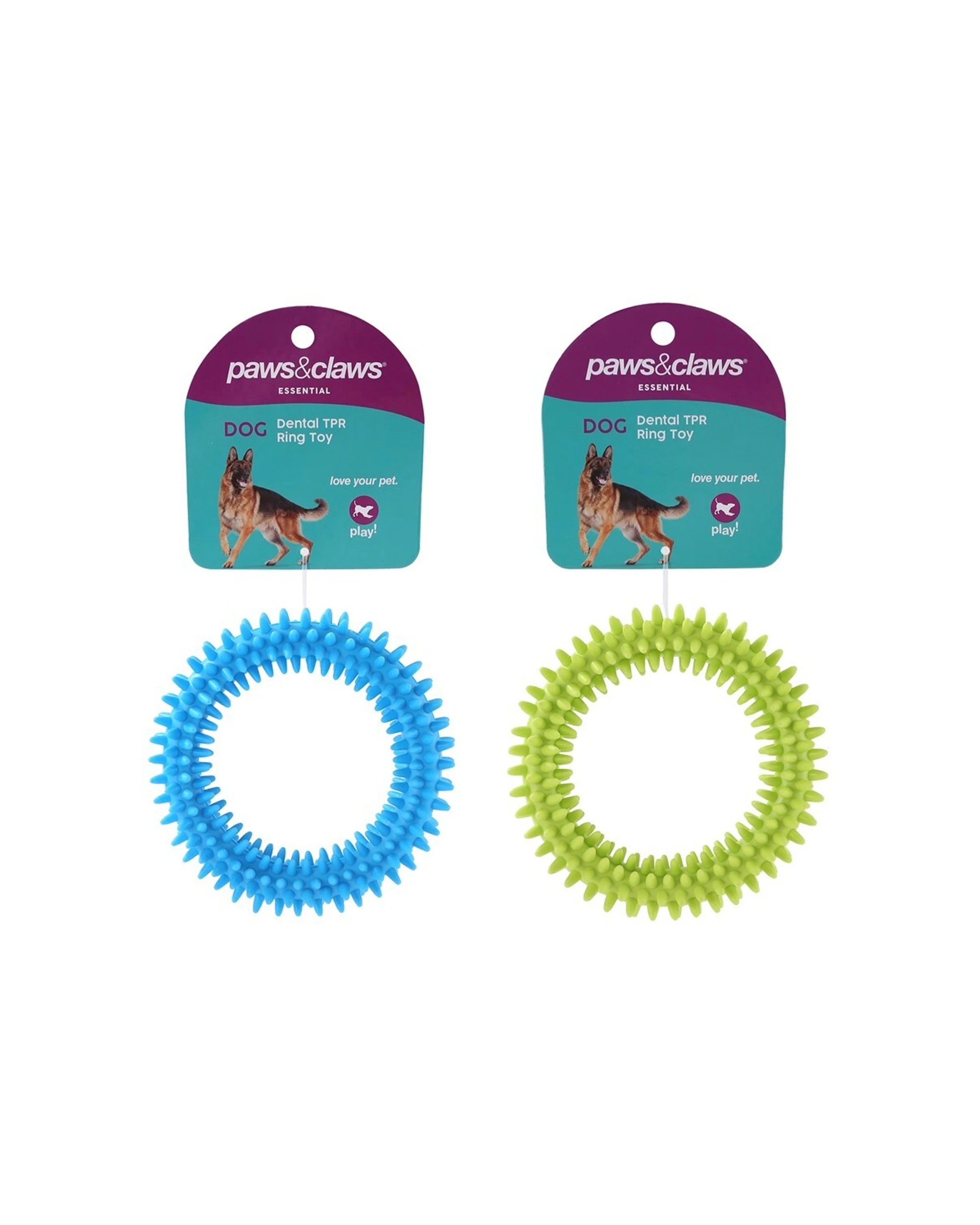 4 Paws And Claws 11cm Tpr Spikey Ring Pet Chewing Toy - Assorted, 4 of 5