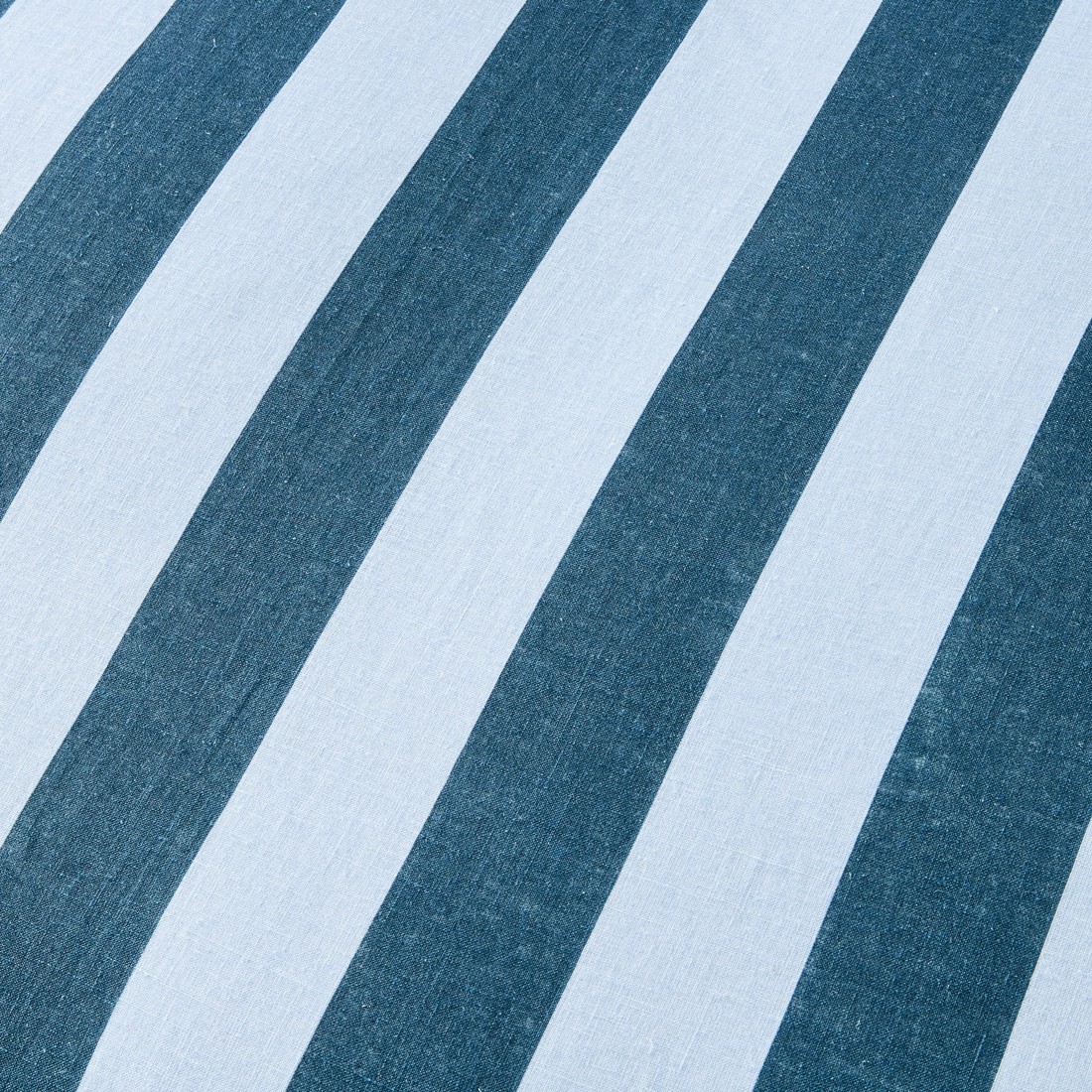 7 Stripe Linen Cotton Reversible Quilt Cover Set - Single King Bed, Blue, 7 of 8