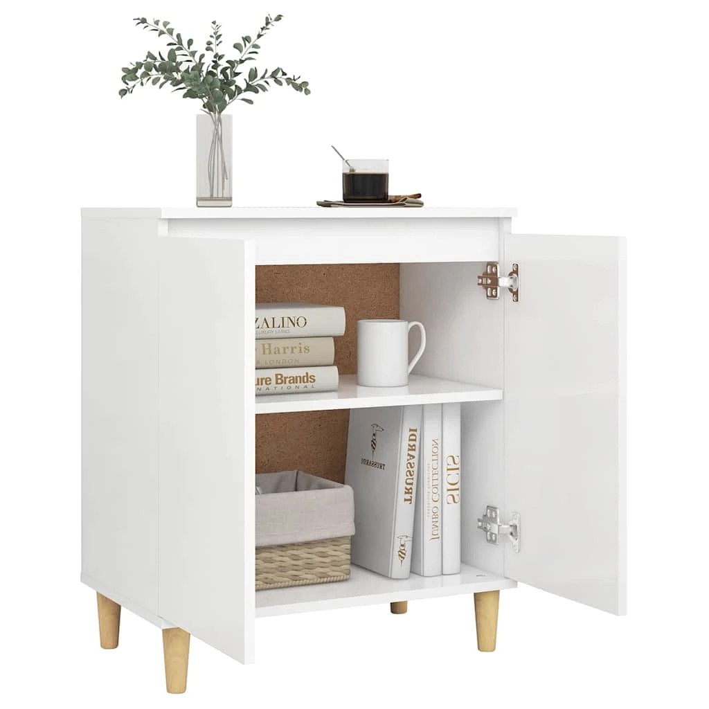 2 Vidaxl Sideboard Sideboard, Sideboards - White, 2 of 9